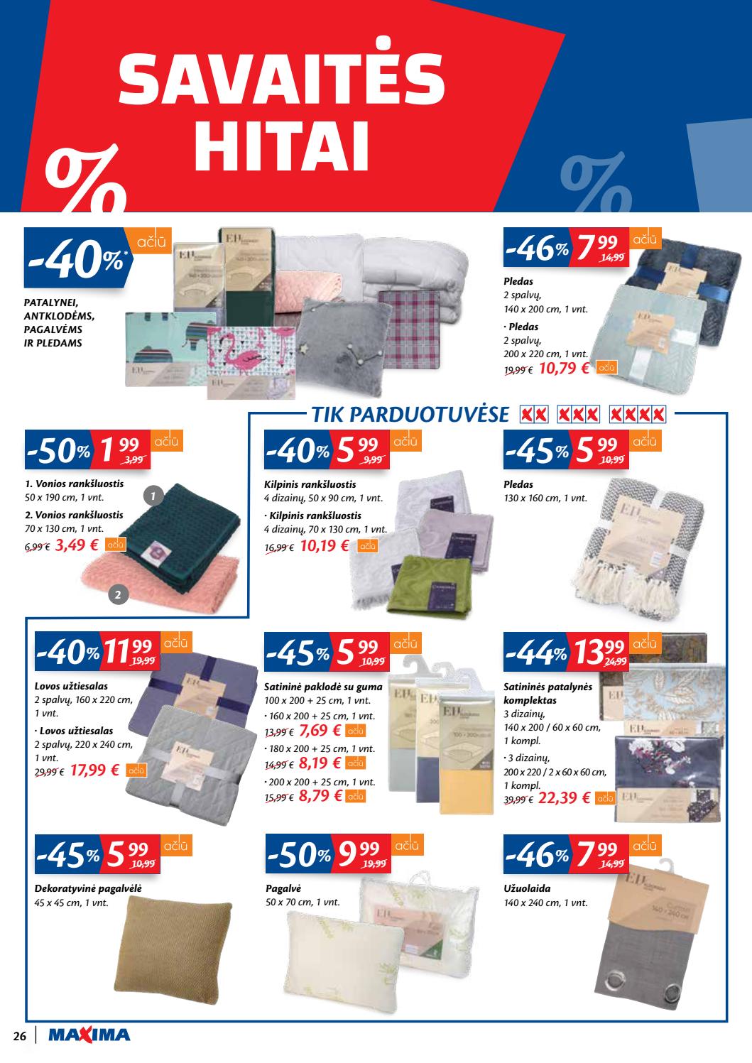 Maxima kaininis leidinys akcijos nuo 
  2020-09-08 iki 
  2020-09-14 | Leidinukas.lt puslapis 26