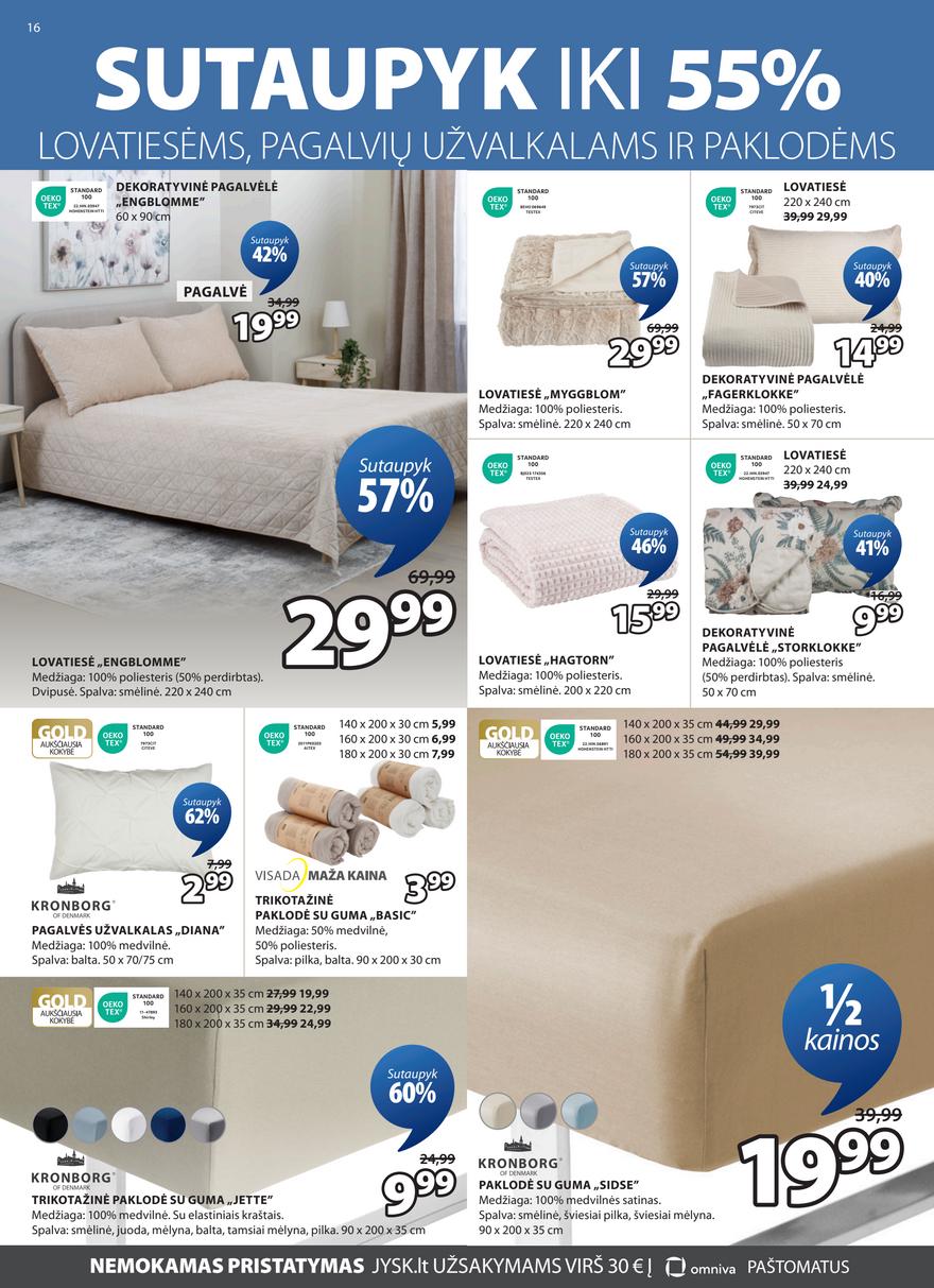 Jysk leidinys akcijos nuo 
  2025-09-23 iki 
  2025-09-29 | Leidinukas.lt puslapis 16