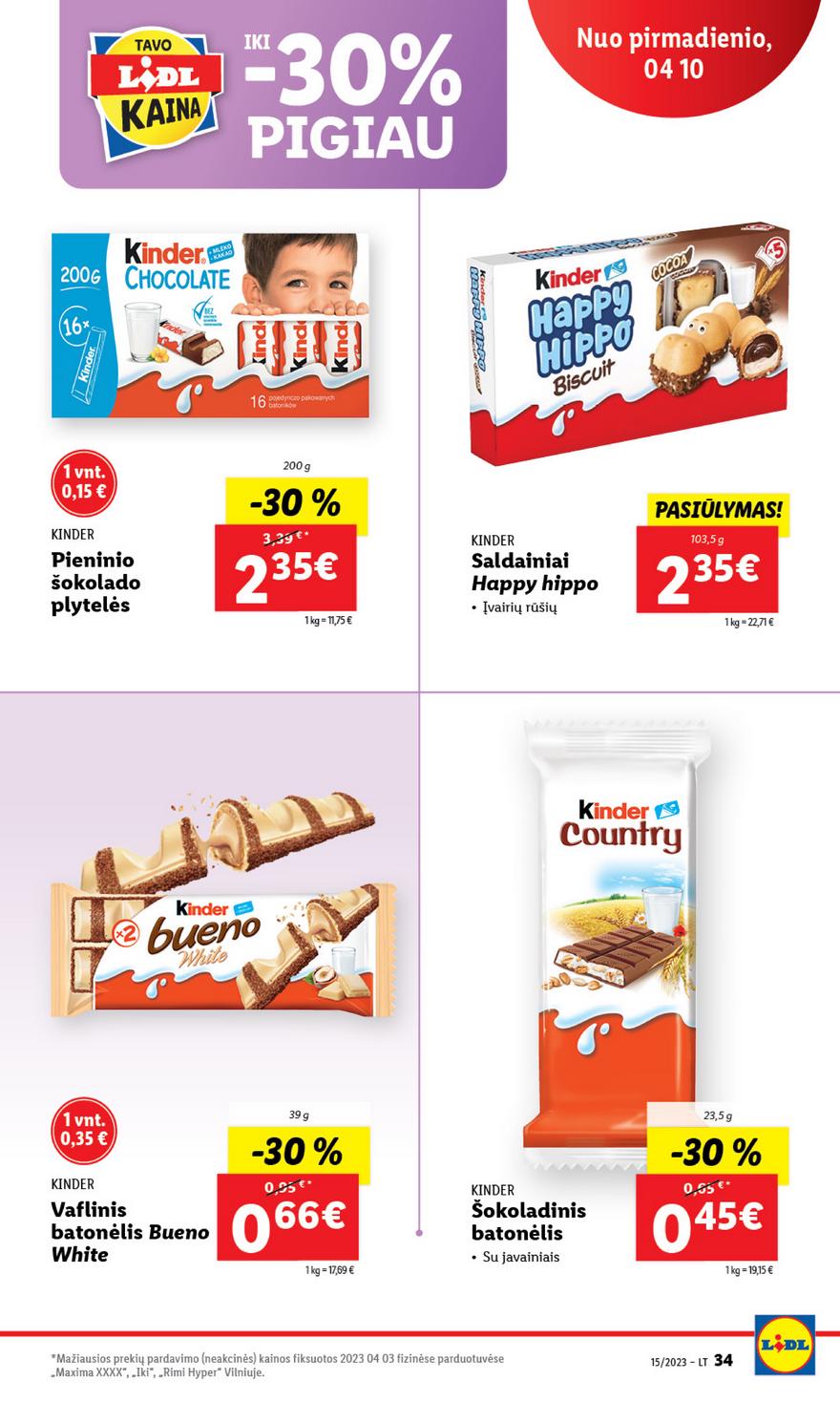 Lidl pasiūlymai akcijos nuo 
  2023-04-10 iki 
  2023-04-16 | Leidinukas.lt puslapis 34