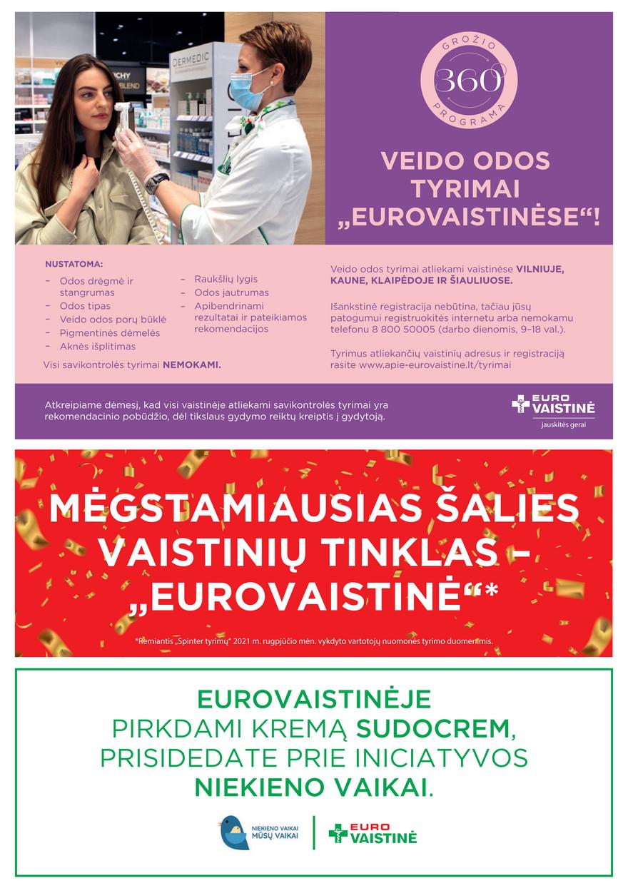 Euro vaistinė leidinys akcijos nuo 
  2021-10-01 iki 
  2021-11-03 | Leidinukas.lt puslapis 4