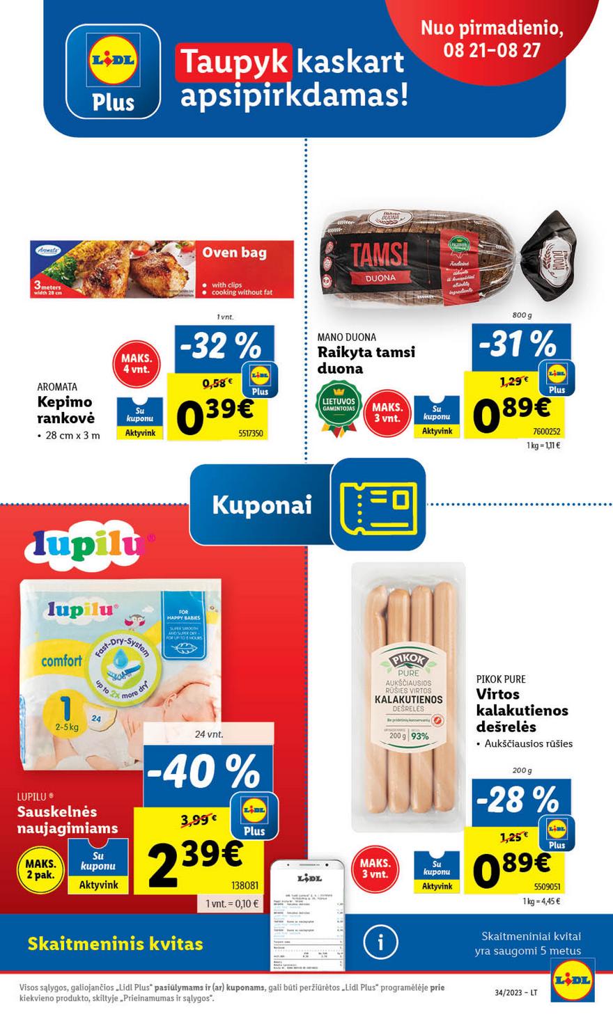 Lidl pasiūlymai akcijos nuo 
  2023-08-21 iki 
  2023-08-27 | Leidinukas.lt puslapis 23