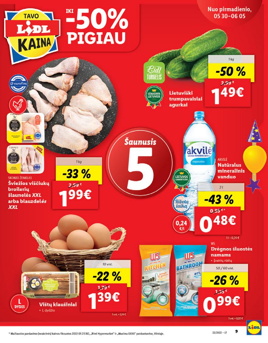 Lidl maisto prekių pasiūlymai akcijos nuo 
  2022-05-30 iki 
  2022-06-05 | Leidinukas.lt puslapis 9