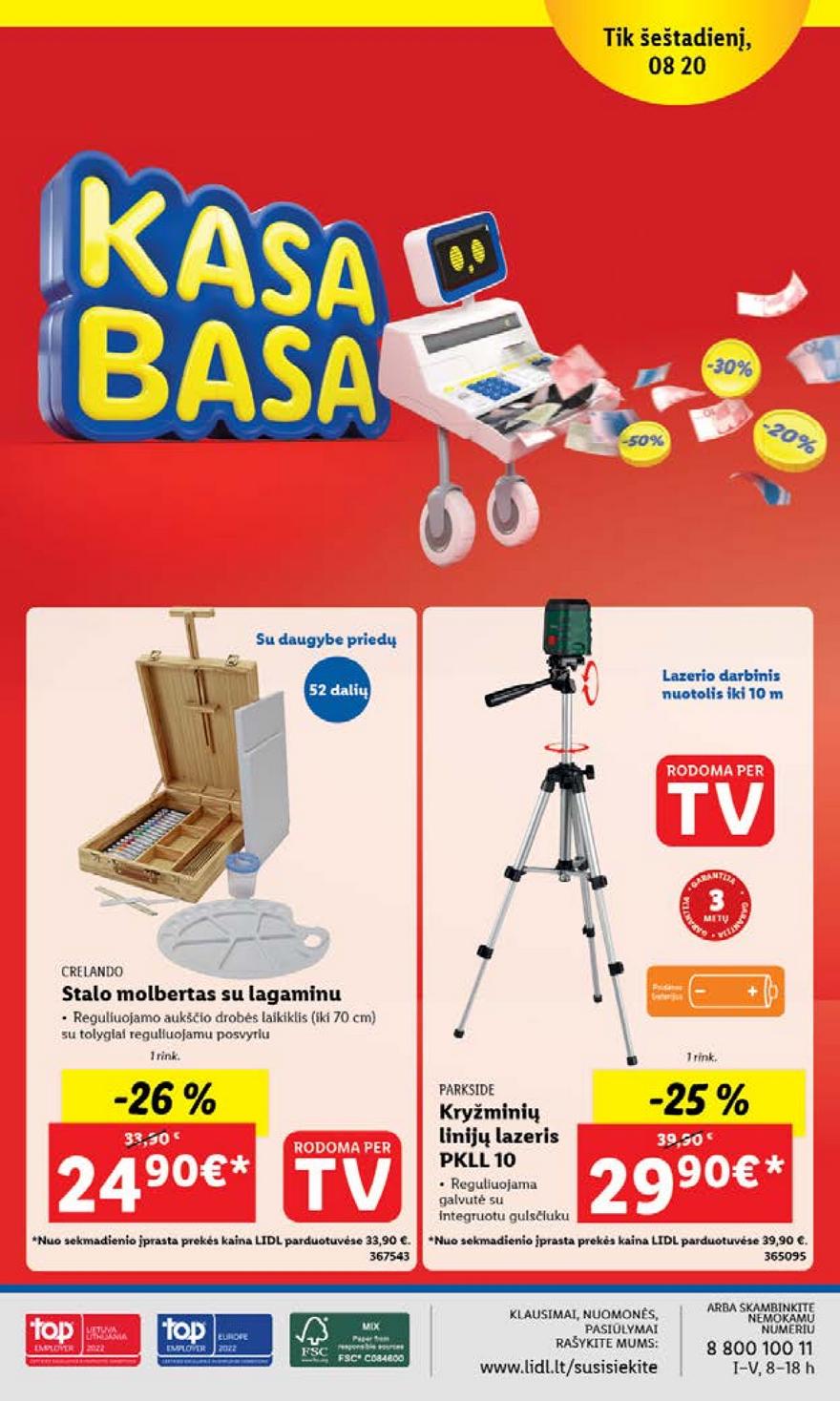 Lidl pasiūlymai akcijos nuo 
  2022-08-15 iki 
  2022-08-21 | Leidinukas.lt puslapis 32