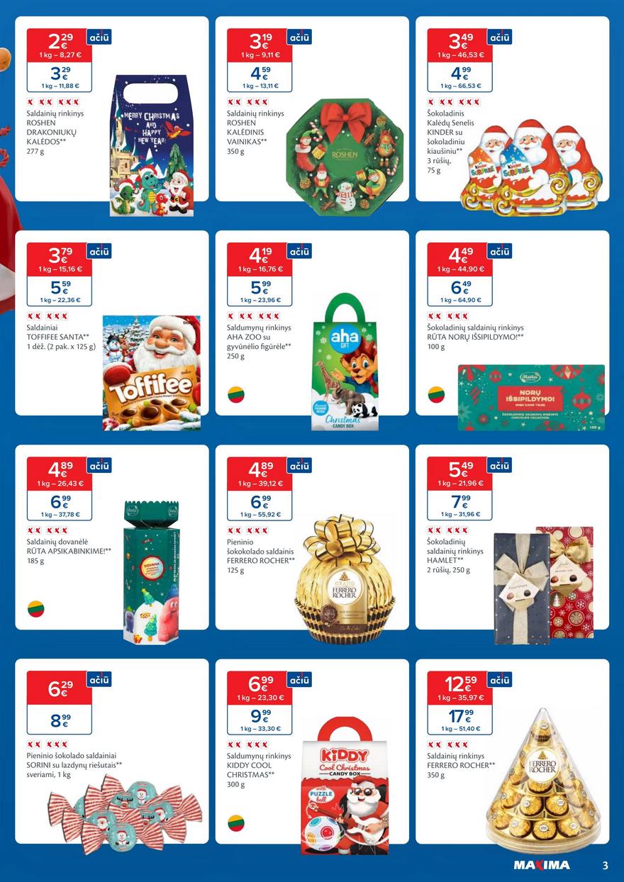 Maxima kaininis leidinys akcijos nuo 
  2023-12-05 iki 
  2023-12-11 | Leidinukas.lt puslapis 3