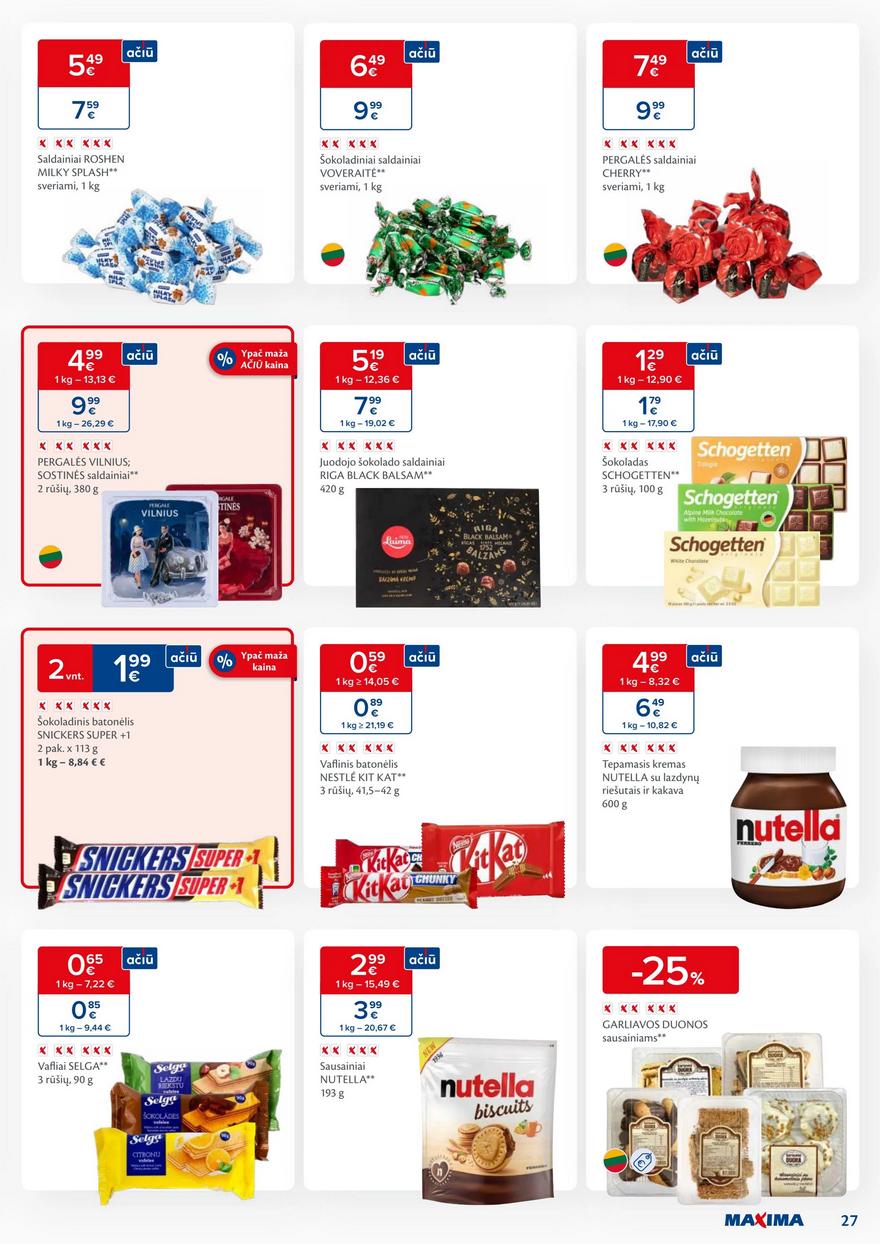 Maxima kaininis leidinys akcijos nuo 
  2023-11-21 iki 
  2023-11-27 | Leidinukas.lt puslapis 27
