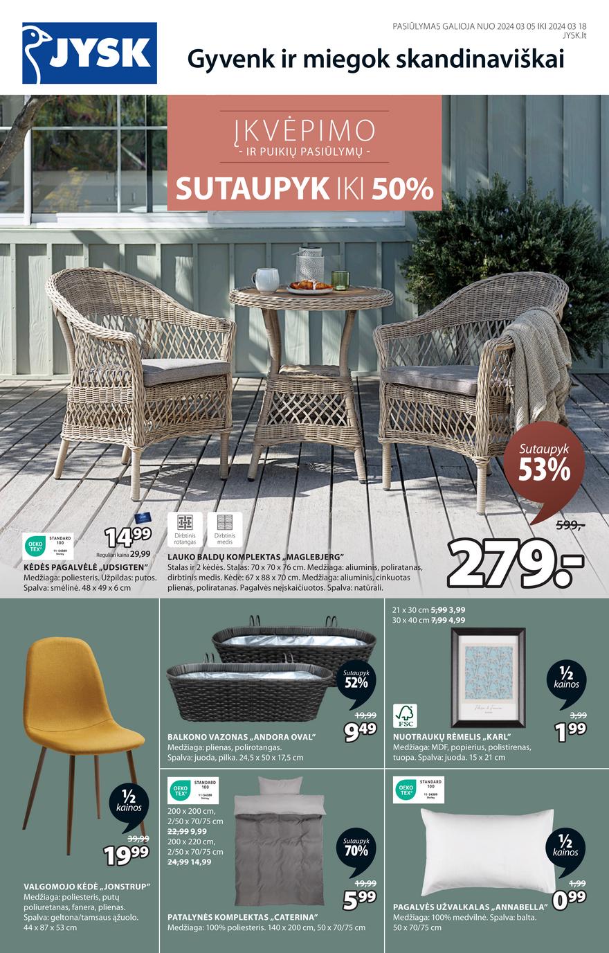 Jysk akcijų leidinys akcijos nuo 
  2024-03-05 iki 
  2024-03-18 | Leidinukas.lt puslapis 2