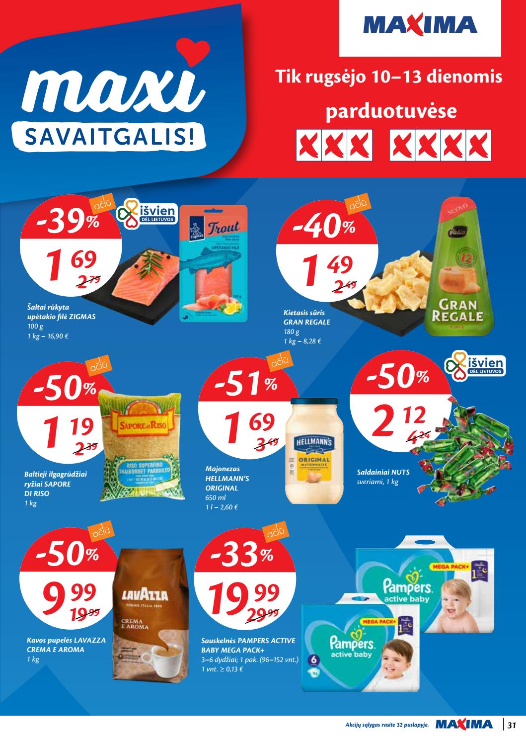 Maxima kaininis leidinys akcijos nuo 
  2020-09-08 iki 
  2020-09-14 | Leidinukas.lt puslapis 31