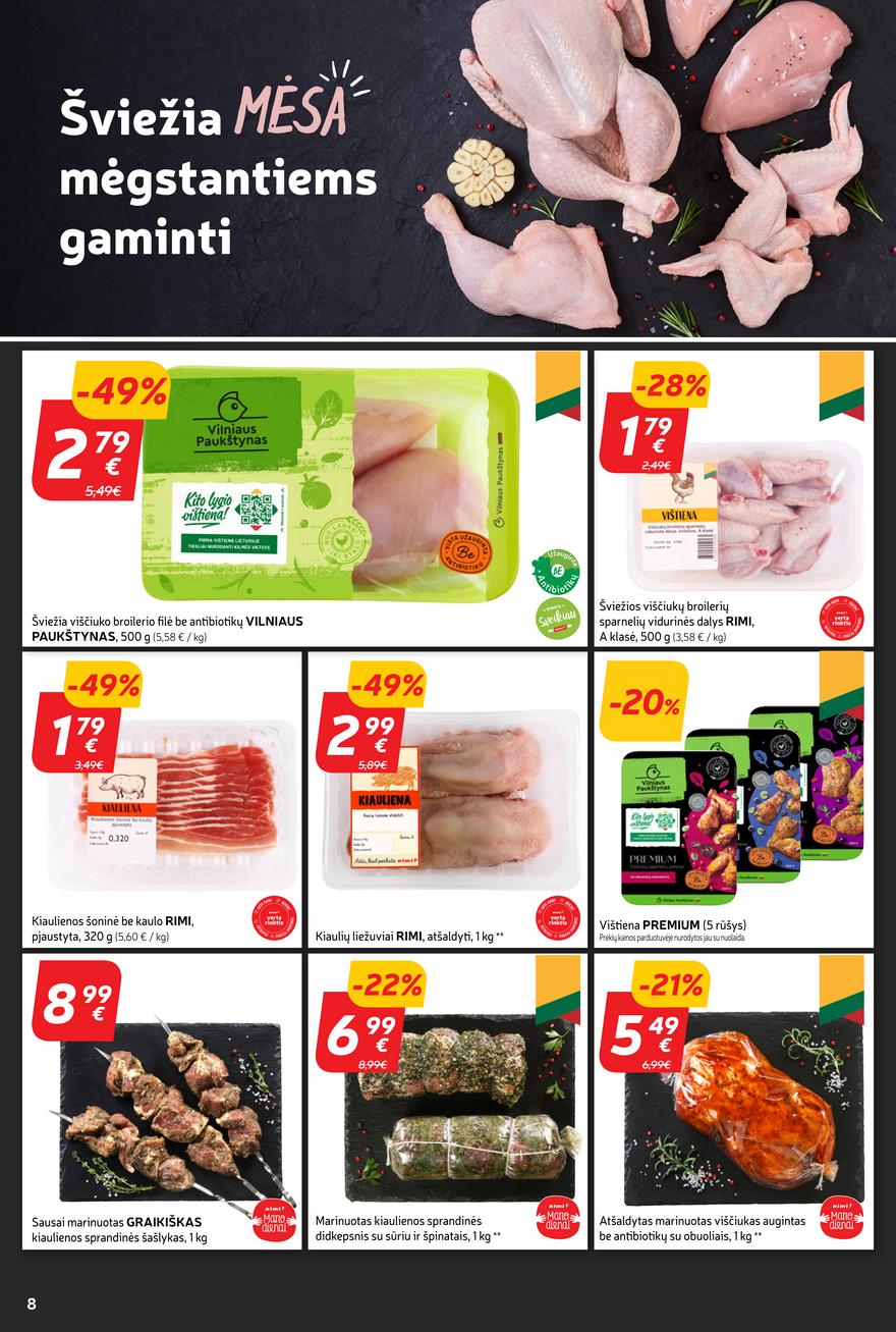 Rimi savaitinis leidinys akcijos nuo 
  2024-03-19 iki 
  2024-03-25 | Leidinukas.lt puslapis 8