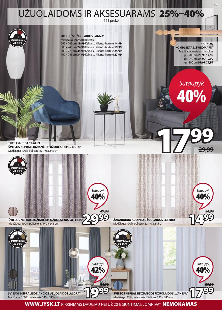 Jysk leidinys akcijos nuo 
  2021-04-27 iki 
  2021-05-10 | Leidinukas.lt puslapis 19