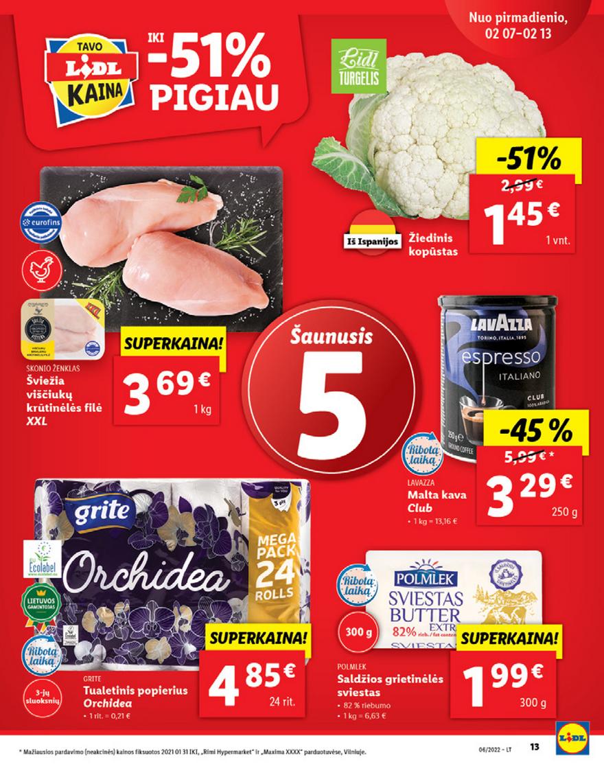 Ldil maisto leidinys akcijos nuo 
  2022-02-07 iki 
  2022-02-13 | Leidinukas.lt puslapis 13