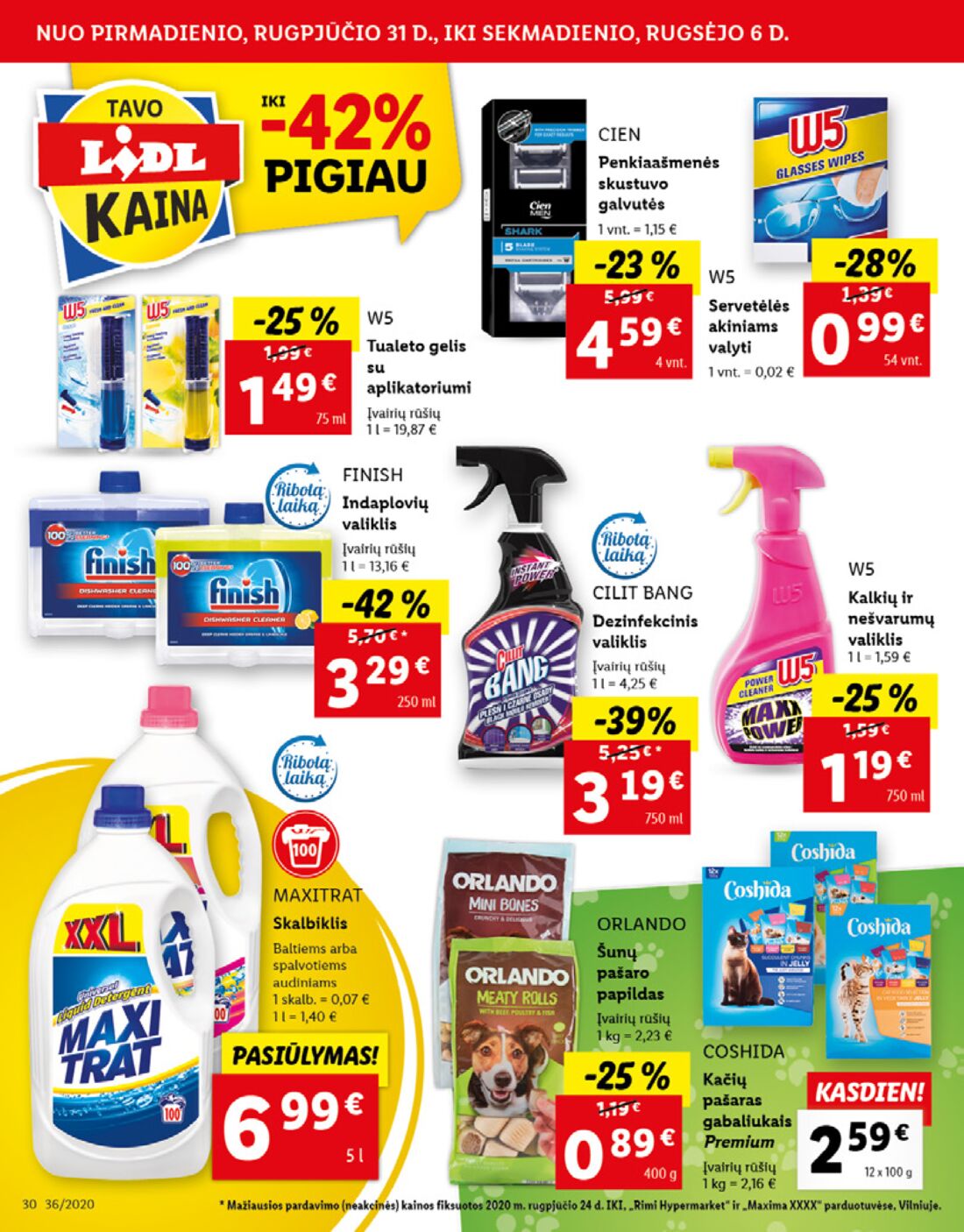 Lidl savaitinis leidinys akcijos nuo 
  2020-08-31 iki 
  2020-09-06 | Leidinukas.lt puslapis 30