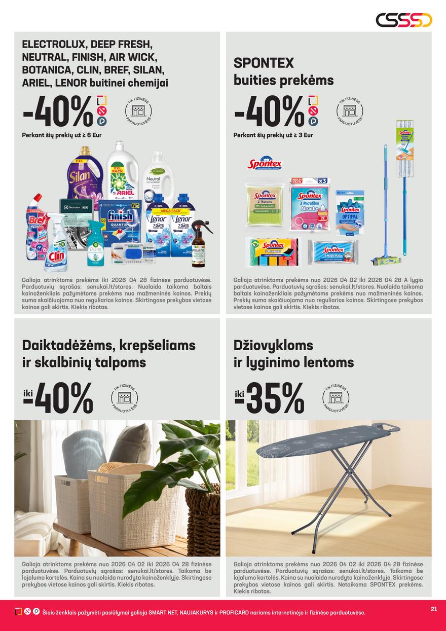 Senukai leidinys akcijos nuo 
  2026-03-31 iki 
  2026-04-13 | Leidinukas.lt puslapis 21