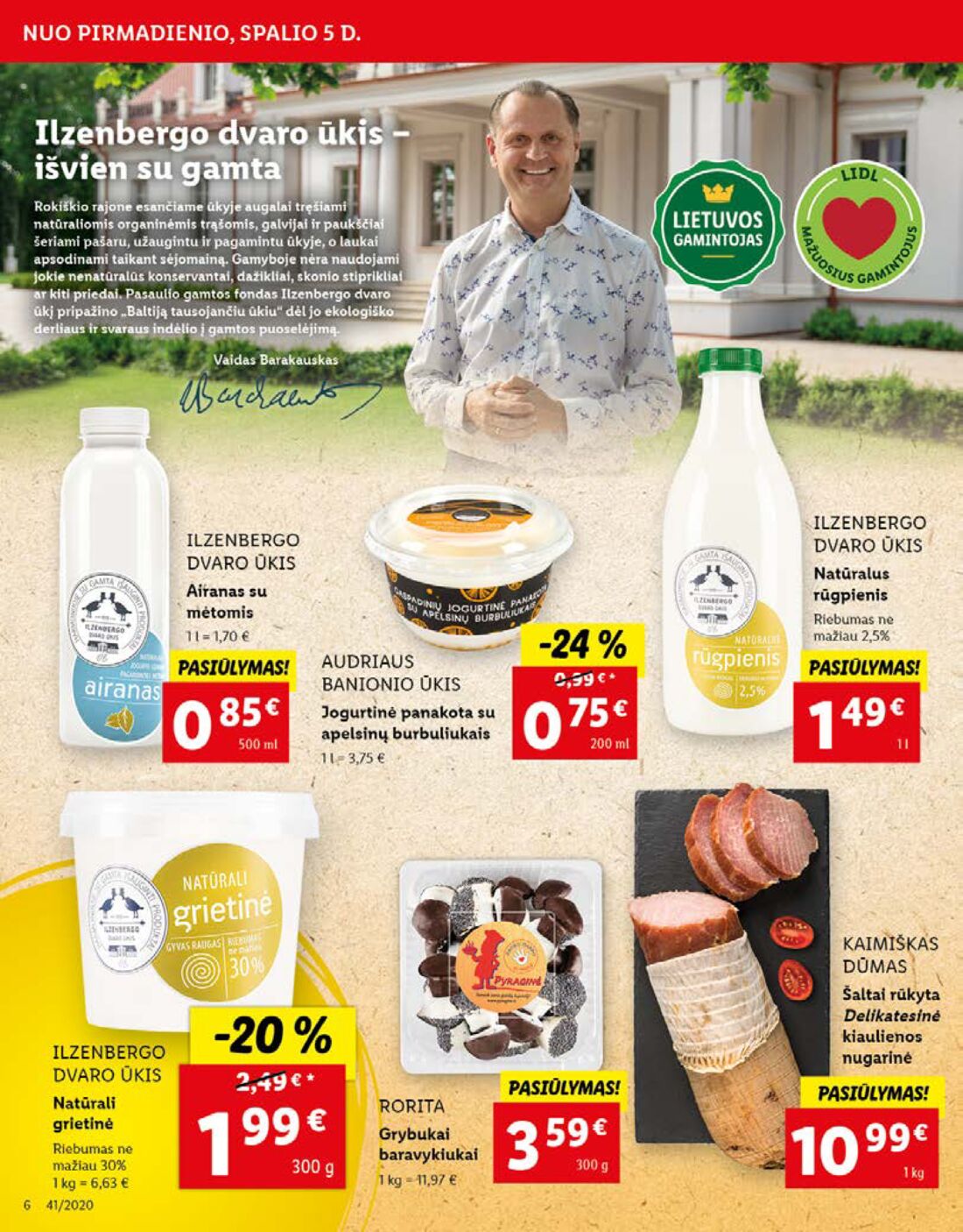 Lidl savaitinis leidinys akcijos nuo 
  2020-10-05 iki 
  2020-10-11 | Leidinukas.lt puslapis 6