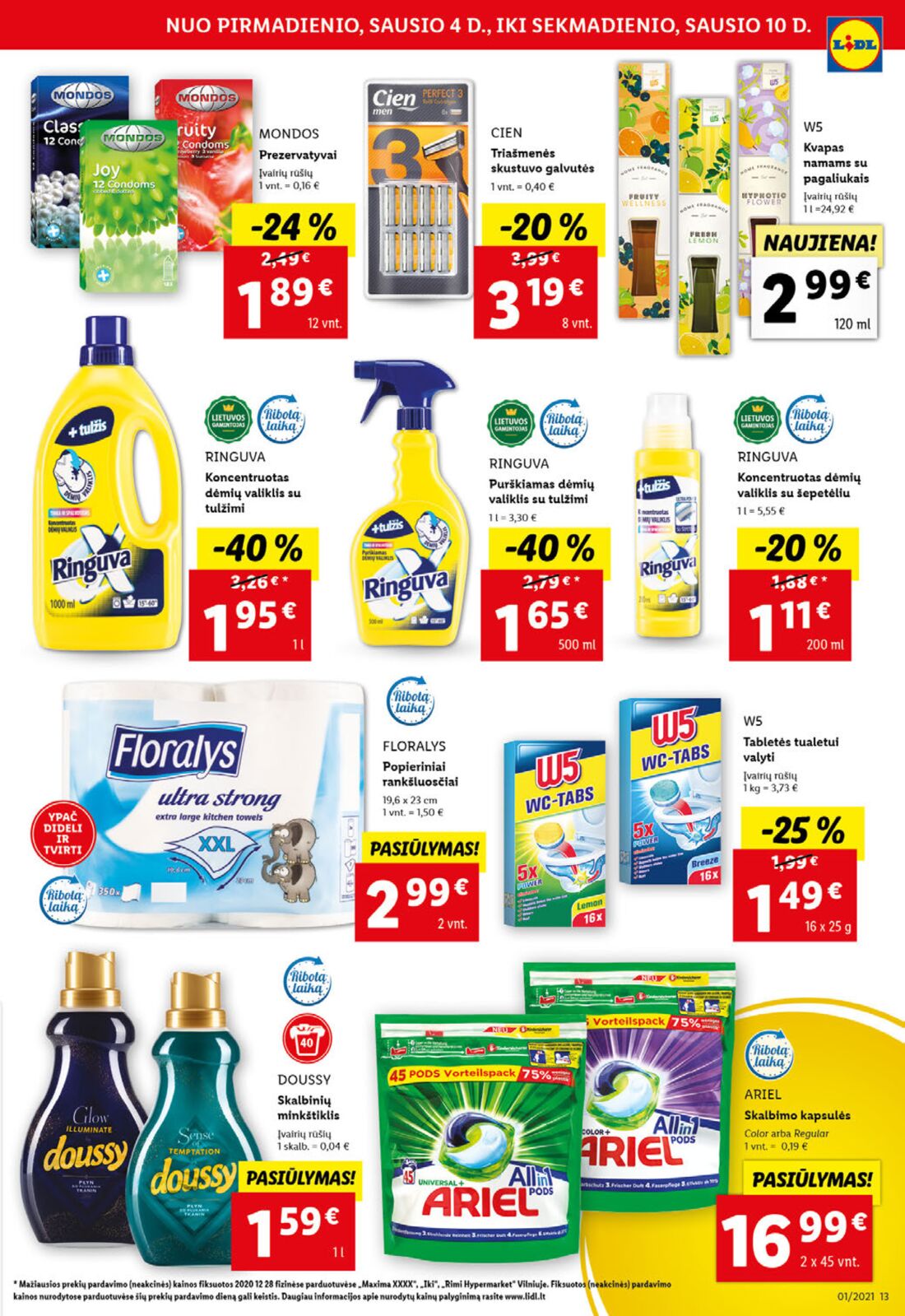 Lidl savaitinis leidinys akcijos nuo 
  2021-01-04 iki 
  2021-01-10 | Leidinukas.lt puslapis 13