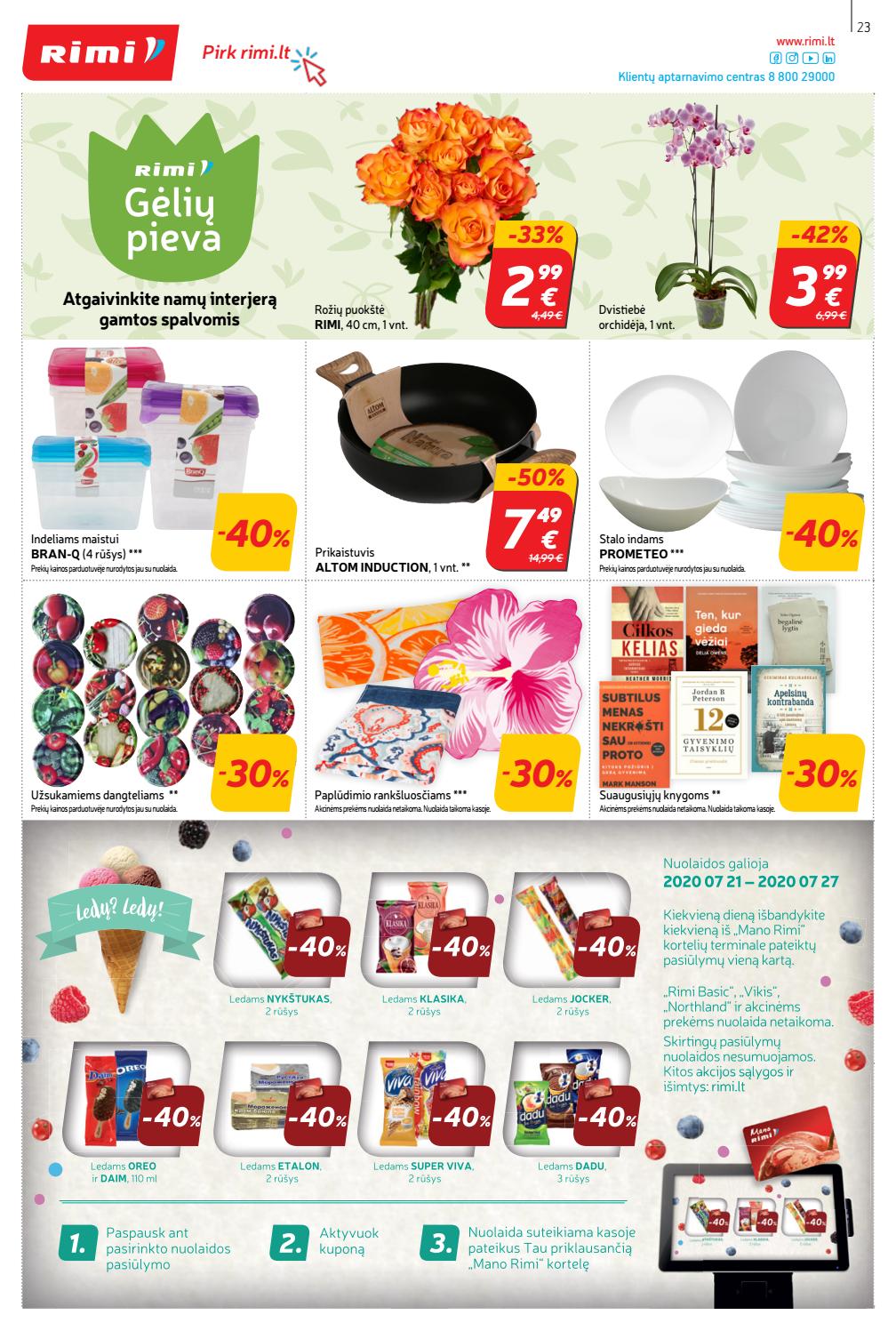Rimi savaitinis leidinys akcijos nuo 
  2020-07-21 iki 
  2020-07-27 | Leidinukas.lt puslapis 23