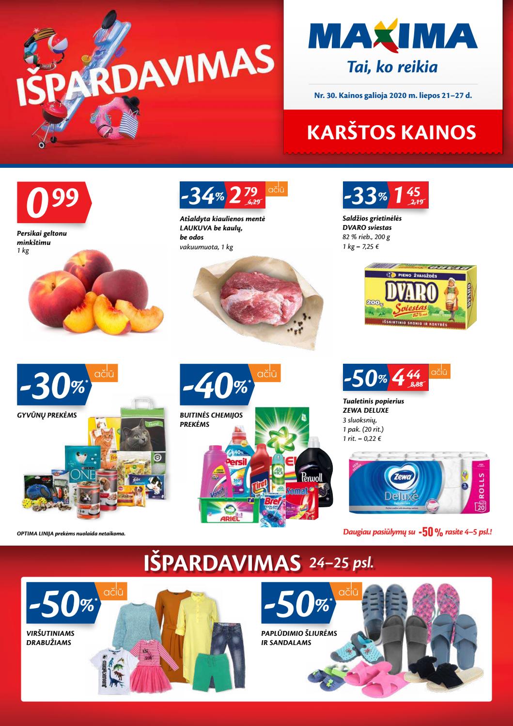 Maxima kaininis leidinys akcijos nuo 
  2020-07-21 iki 
  2020-07-27 | Leidinukas.lt puslapis 1