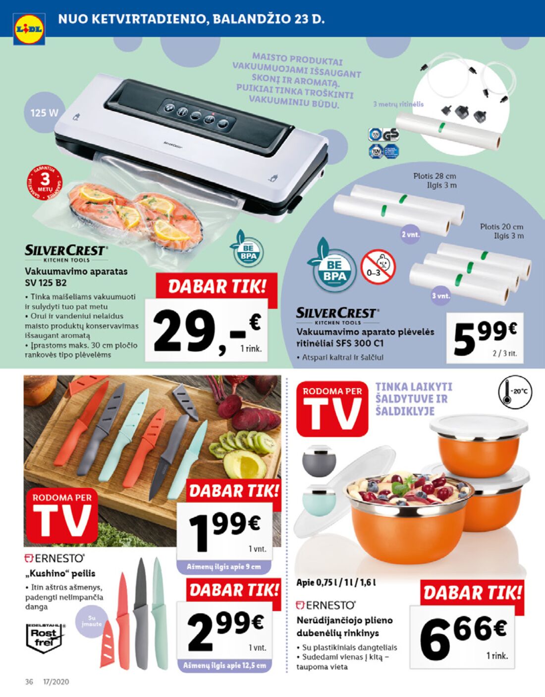 Lidl savaitinis leidinys akcijos nuo 
  2020-04-20 iki 
  2020-04-26 | Leidinukas.lt puslapis 36