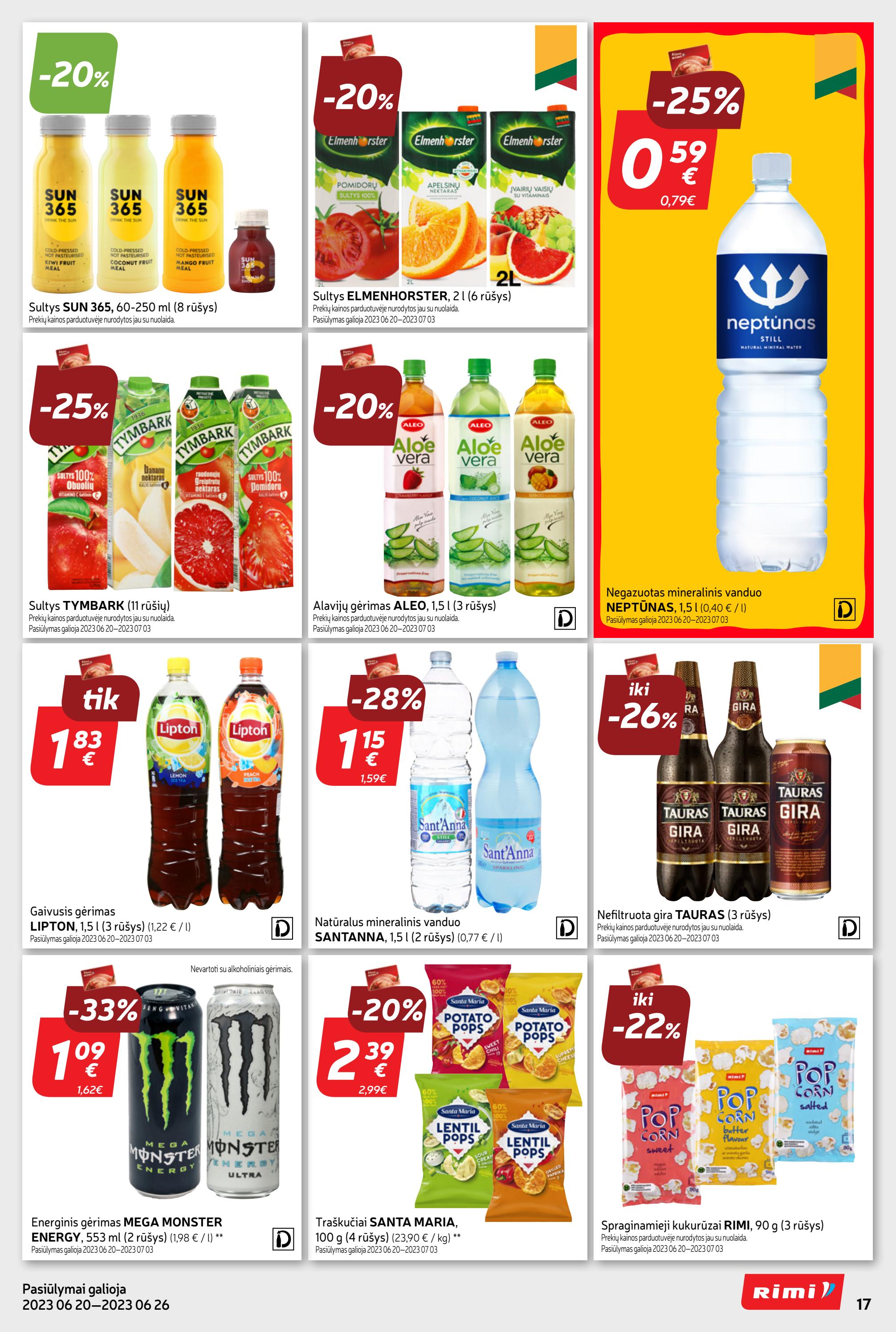 Rimi savaitinis leidinys akcijos nuo 
  2023-06-20 iki 
  2023-06-26 | Leidinukas.lt puslapis 17