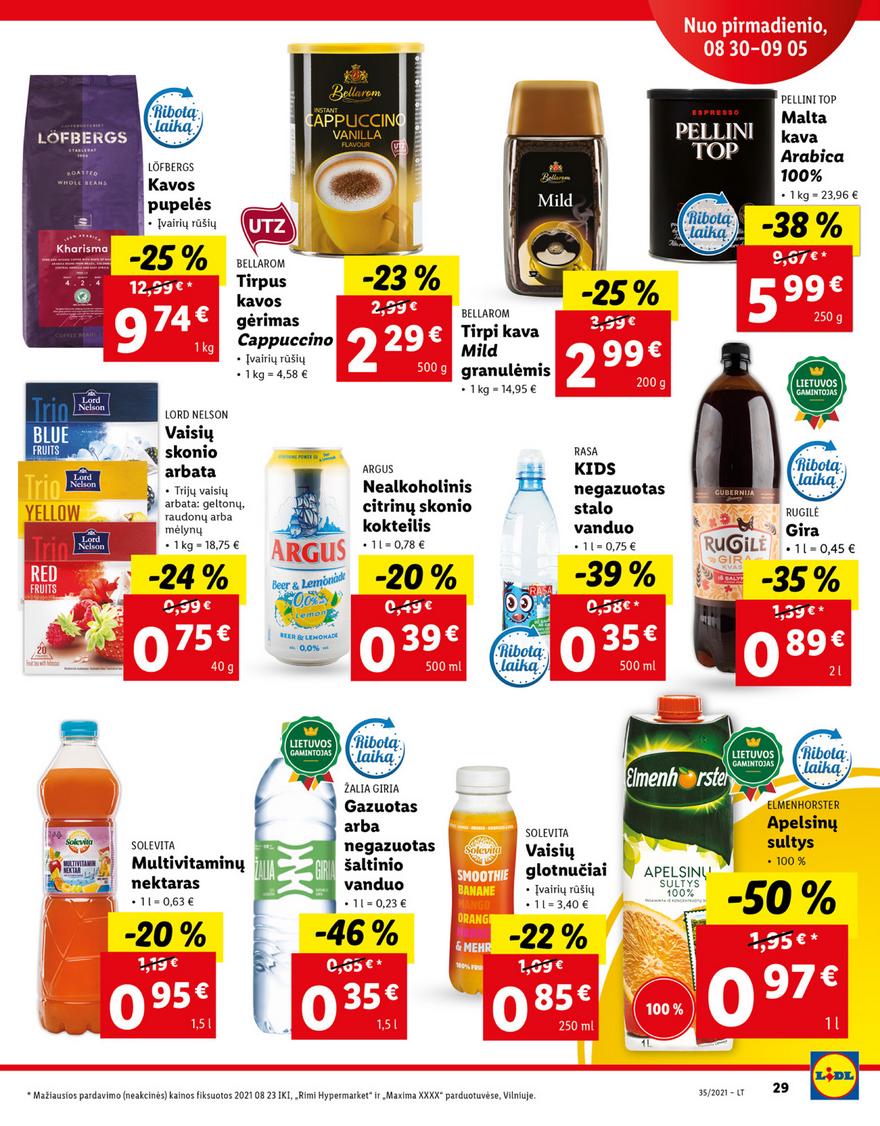 Lidl maisto prekių pasiūlymai akcijos nuo 
  2021-08-30 iki 
  2021-09-05 | Leidinukas.lt puslapis 29