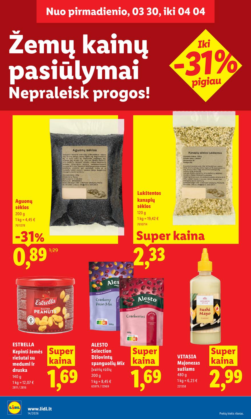 Lidl leidinys akcijos nuo 
  2026-03-30 iki 
  2026-04-04 | Leidinukas.lt puslapis 20