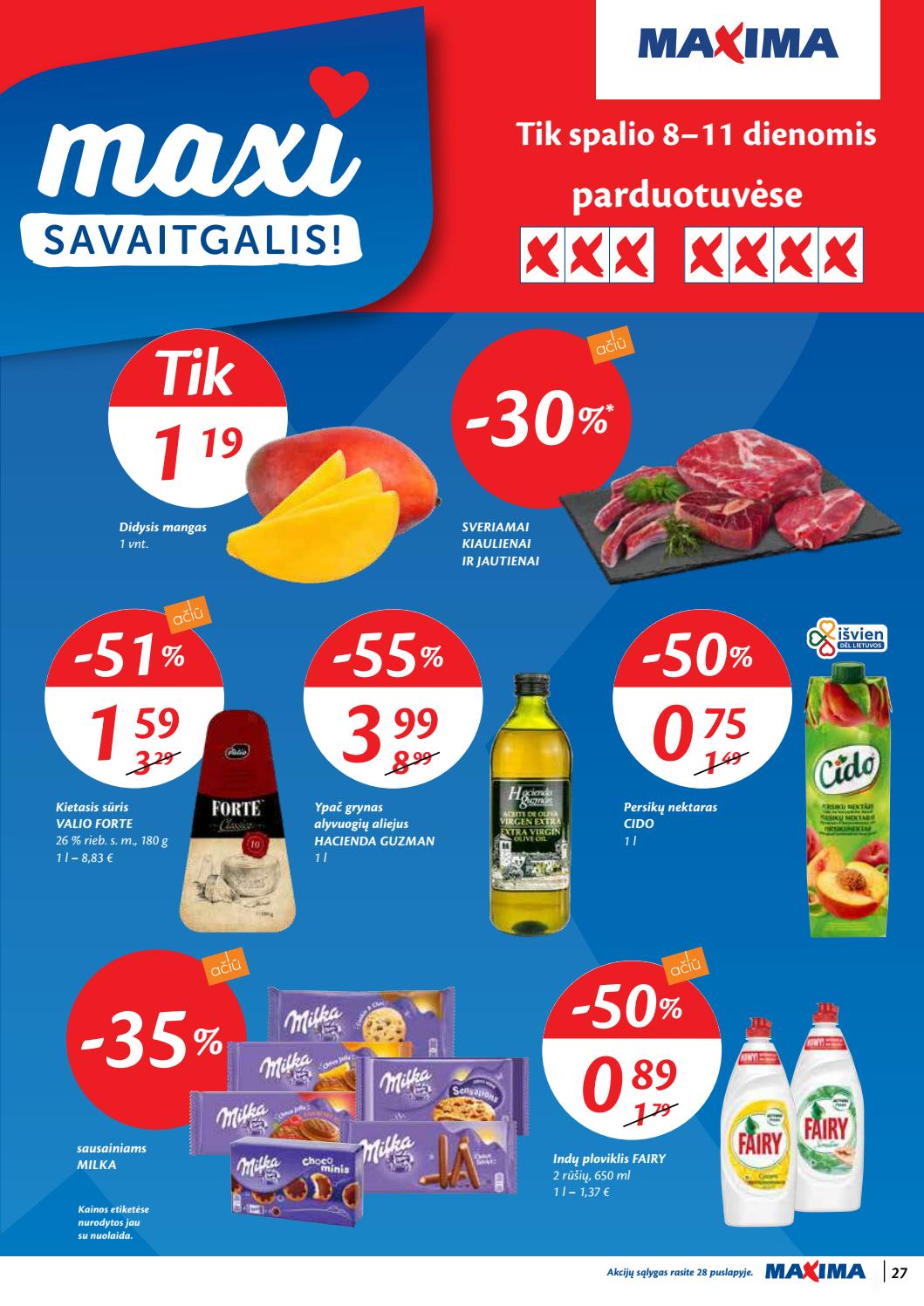 Maxima kaininis leidinys akcijos nuo 
  2020-10-06 iki 
  2020-10-12 | Leidinukas.lt puslapis 27