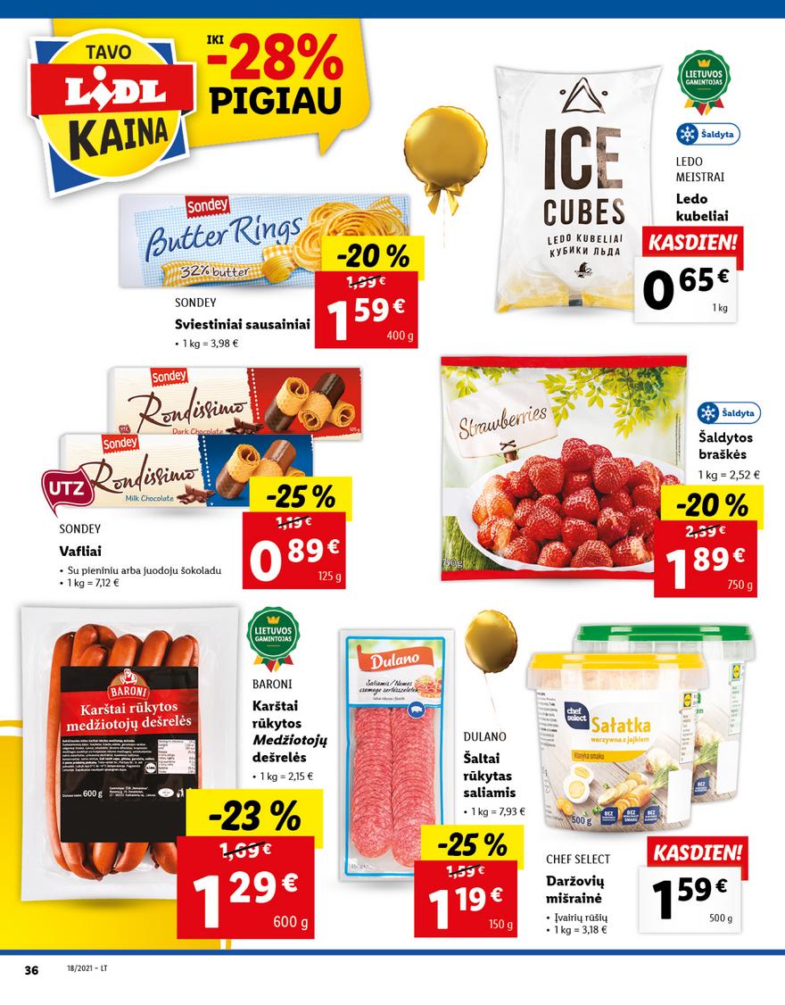 Lidl maisto prekių pasiūlymai akcijos nuo 
  2021-05-03 iki 
  2021-05-09 | Leidinukas.lt puslapis 36