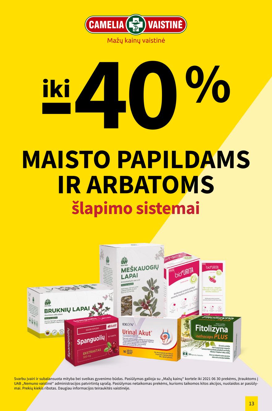 Camelia birželio leidinys akcijos nuo 
  2021-06-01 iki 
  2021-06-30 | Leidinukas.lt puslapis 13