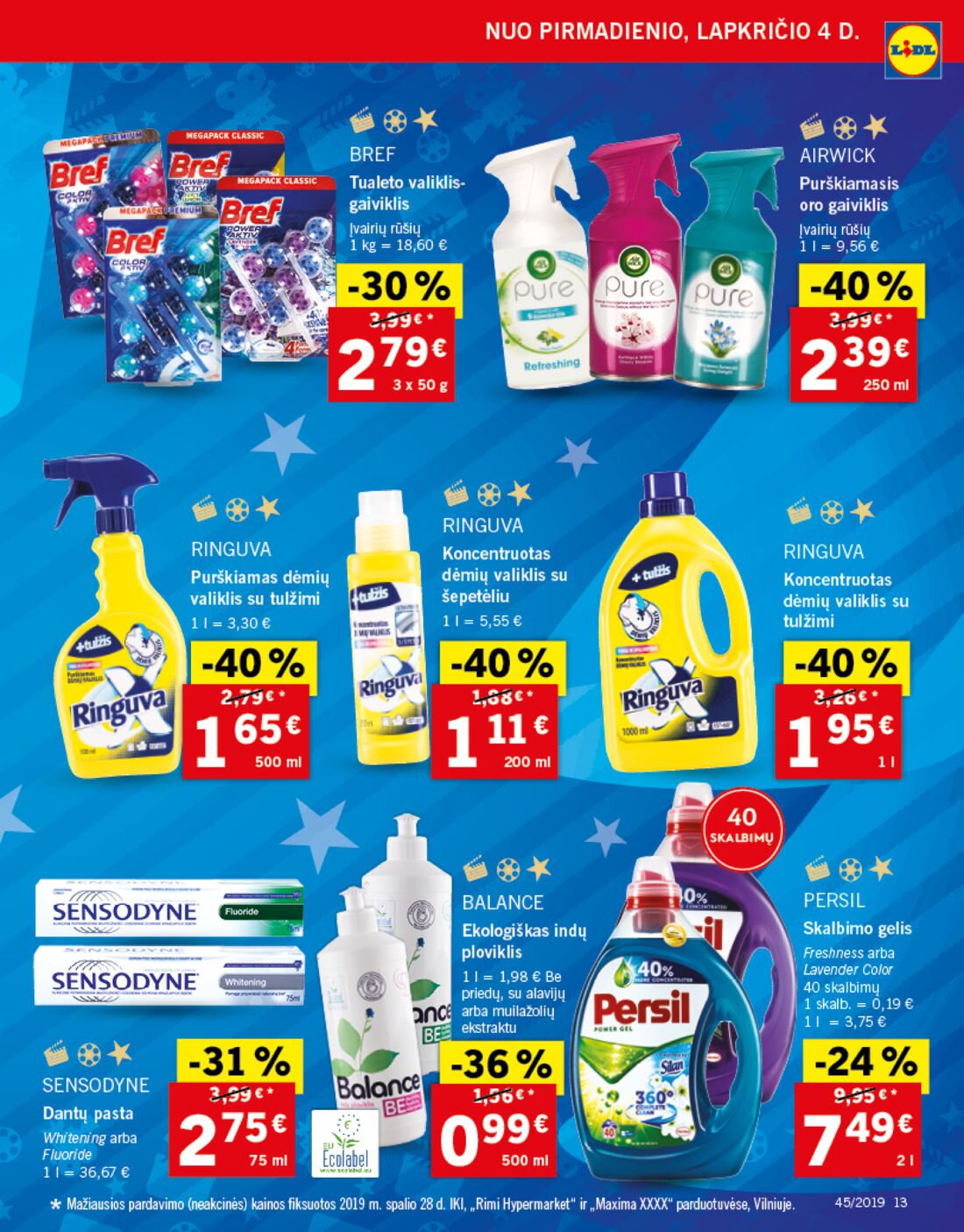 Lidl savaitinis leidinys akcijos nuo 
  2019-11-04 iki 
  2019-11-10 | Leidinukas.lt puslapis 13