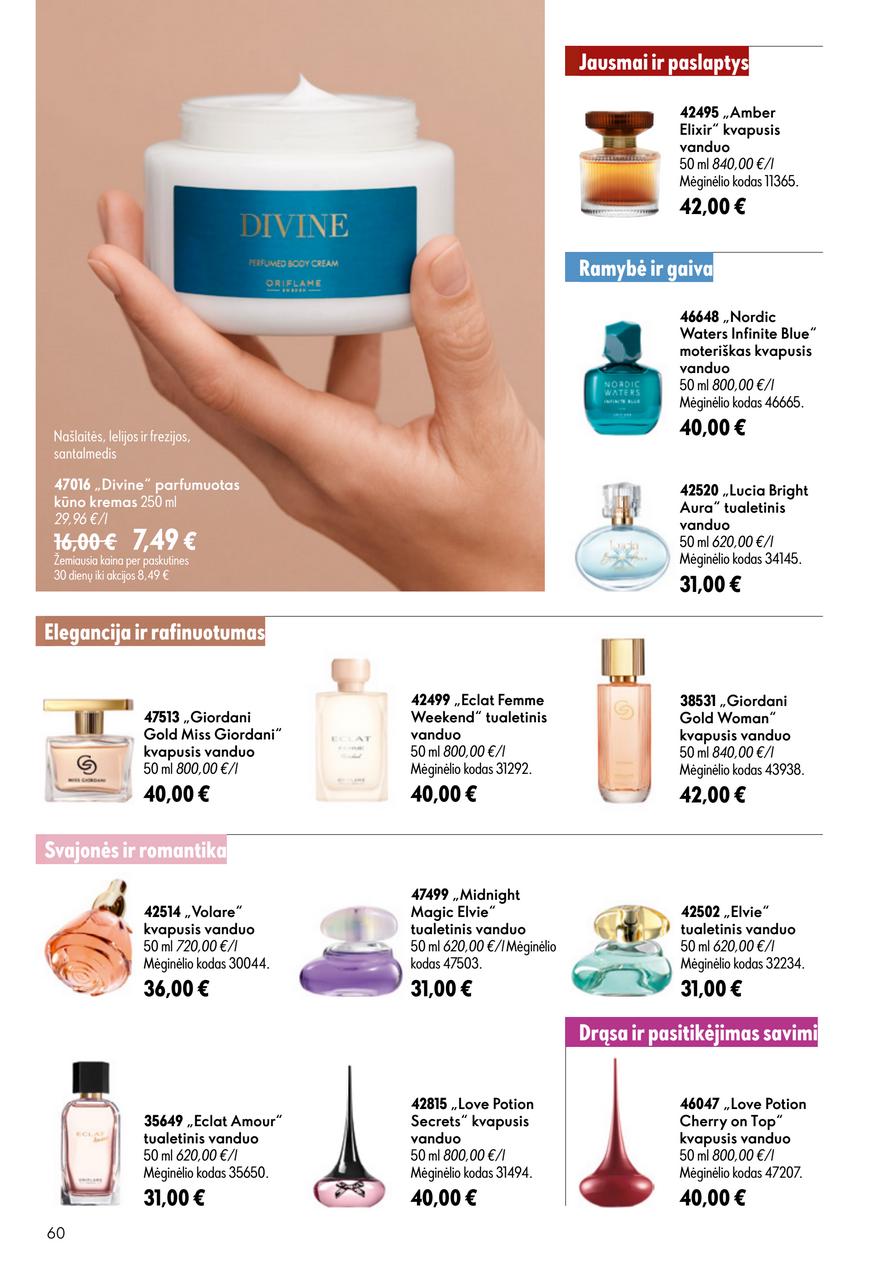 Oriflame katalogas akcijos nuo 
  2026-07-15 iki 
  2026-08-04 | Leidinukas.lt puslapis 60