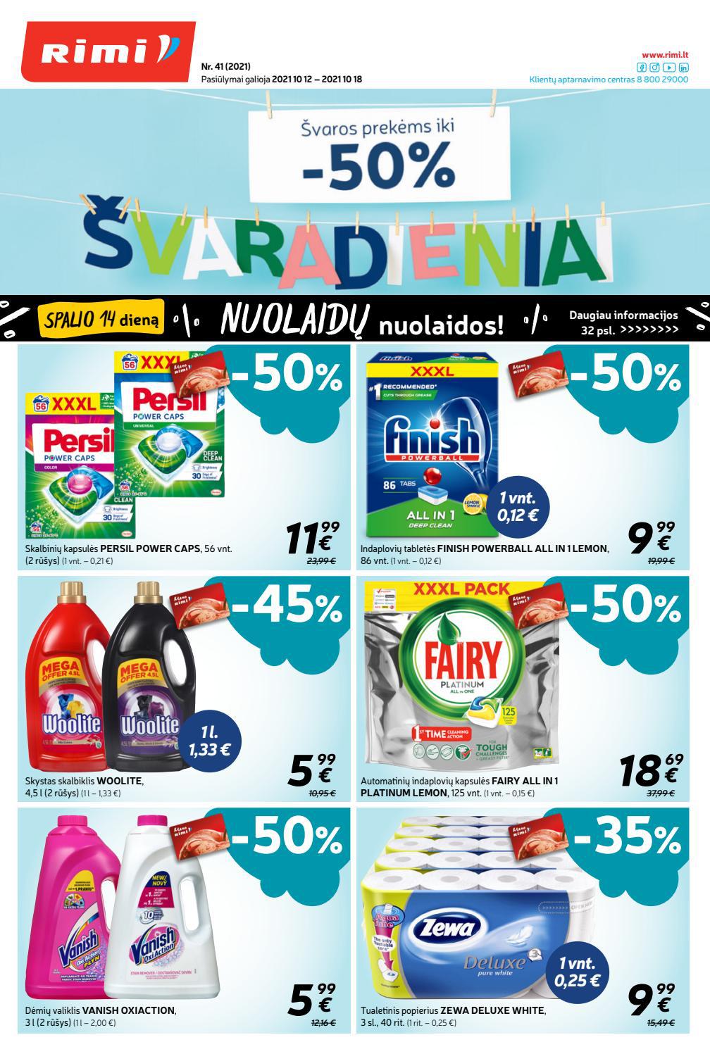 Rimi savaitinis leidinys akcijos nuo 
  2021-10-12 iki 
  2021-10-18 | Leidinukas.lt puslapis 1