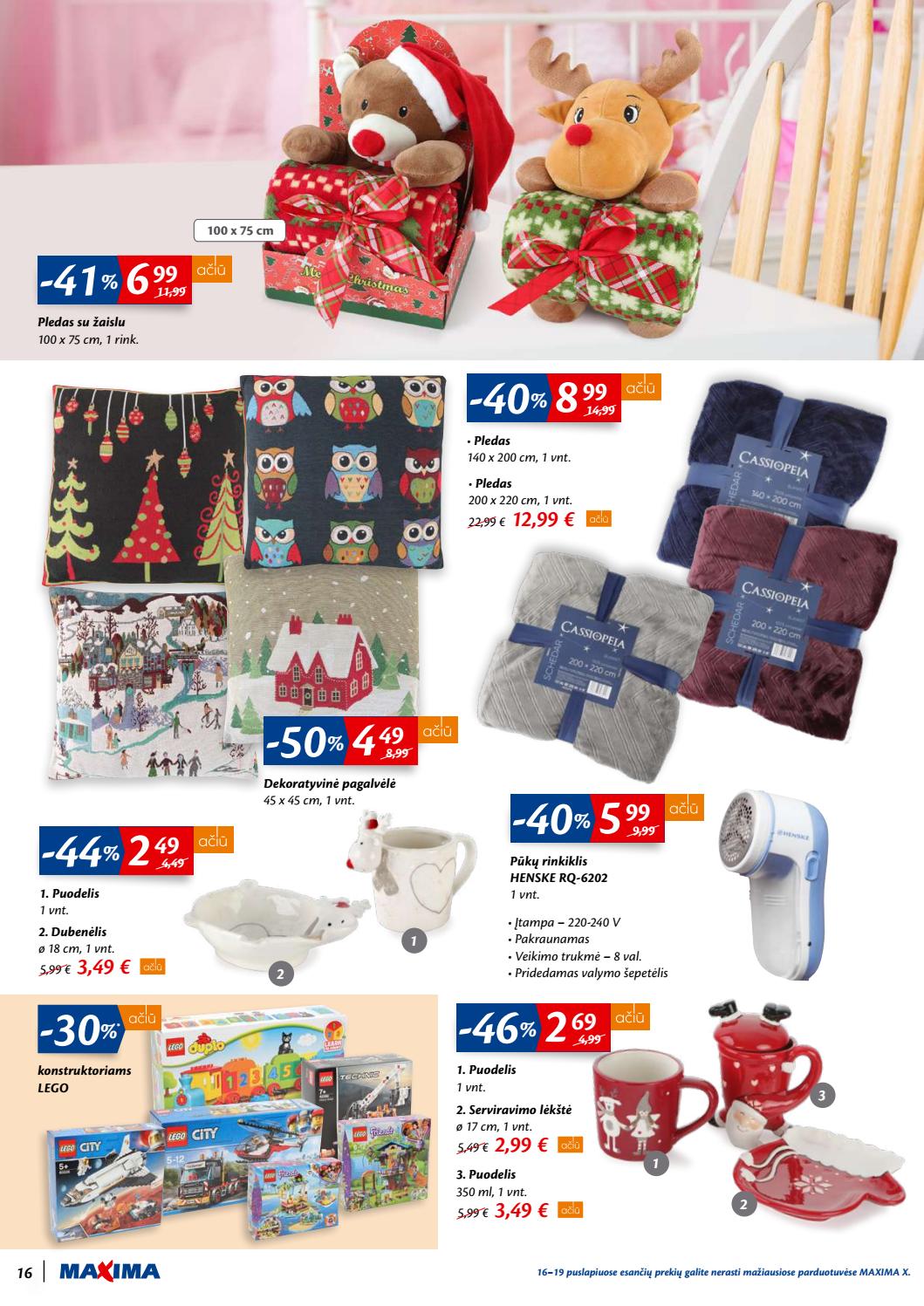 Maxima kaininis leidinys akcijos nuo 
  2019-12-10 iki 
  2019-12-16 | Leidinukas.lt puslapis 16