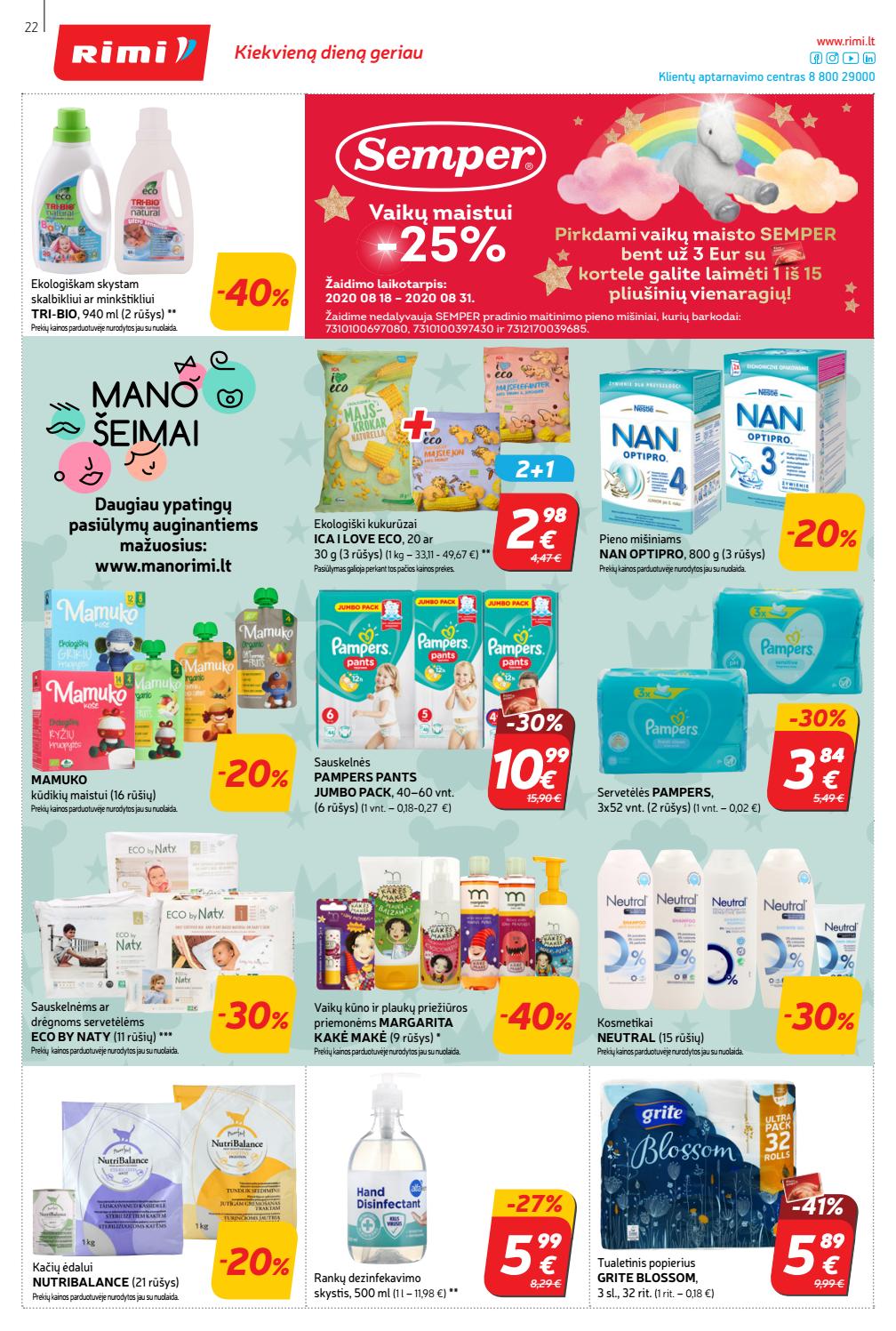 Rimi savaitinis leidinys akcijos nuo 
  2020-08-18 iki 
  2020-08-24 | Leidinukas.lt puslapis 22