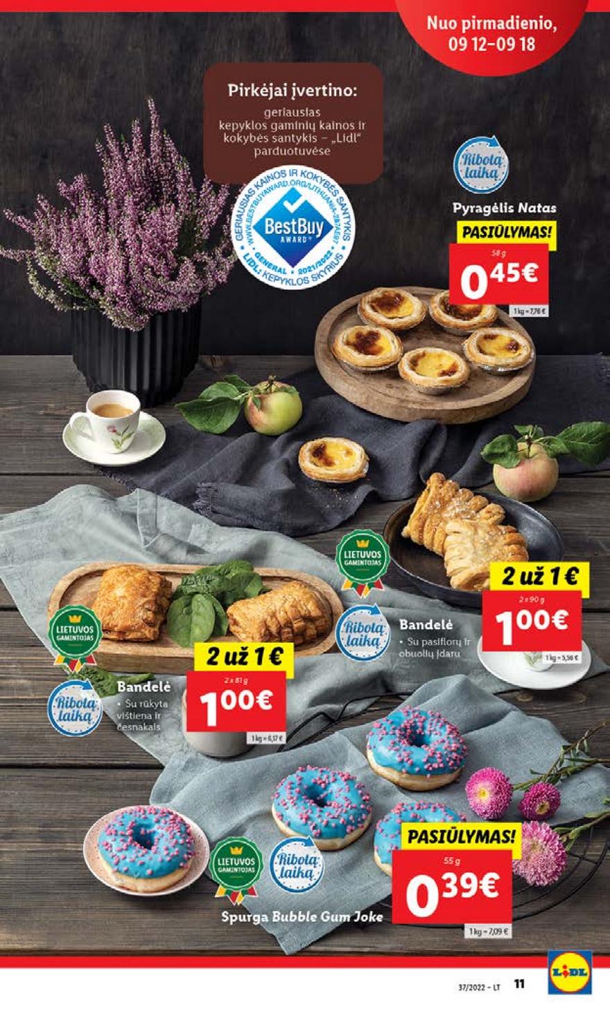 Lidl maisto prekių pasiūlymai akcijos nuo 
  2022-09-12 iki 
  2022-09-18 | Leidinukas.lt puslapis 13