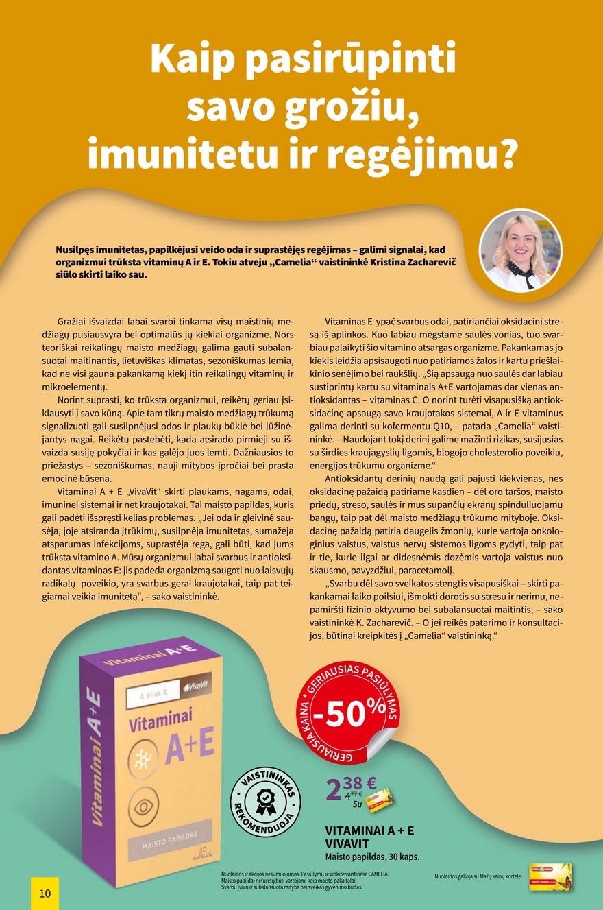 Camelia gegužės leidinys akcijos nuo 
  2022-05-01 iki 
  2022-05-31 | Leidinukas.lt puslapis 10