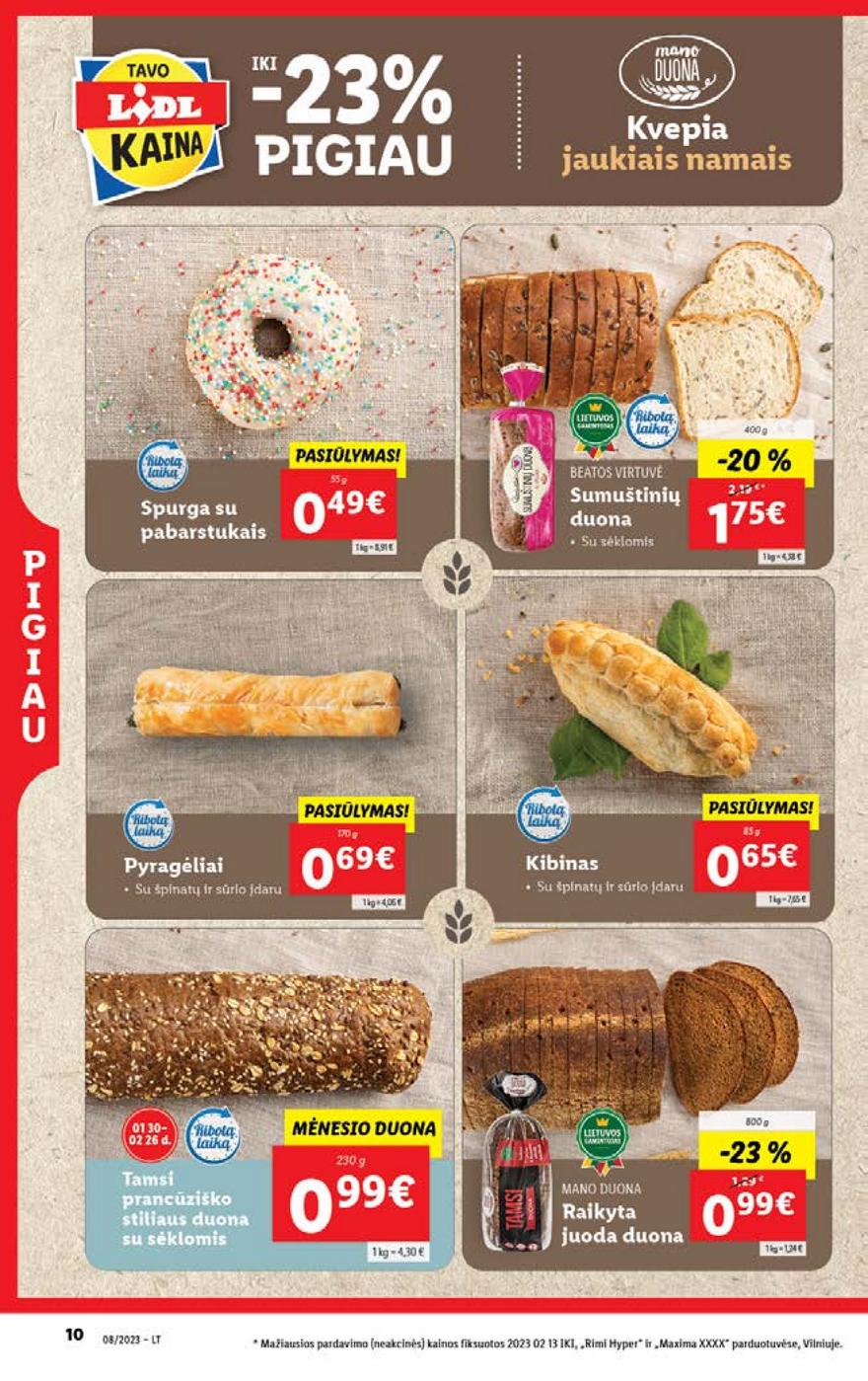 Lidl pasiūlymai akcijos nuo 
  2023-02-20 iki 
  2023-02-26 | Leidinukas.lt puslapis 10