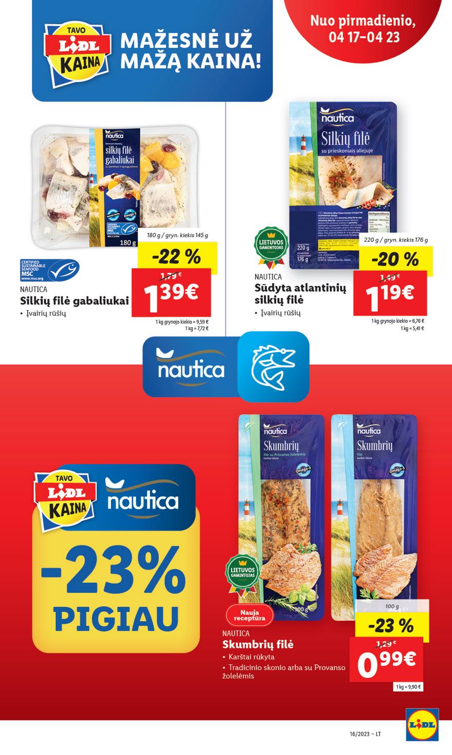 Lidl pasiūlymai akcijos nuo 
  2023-04-17 iki 
  2023-04-23 | Leidinukas.lt puslapis 46
