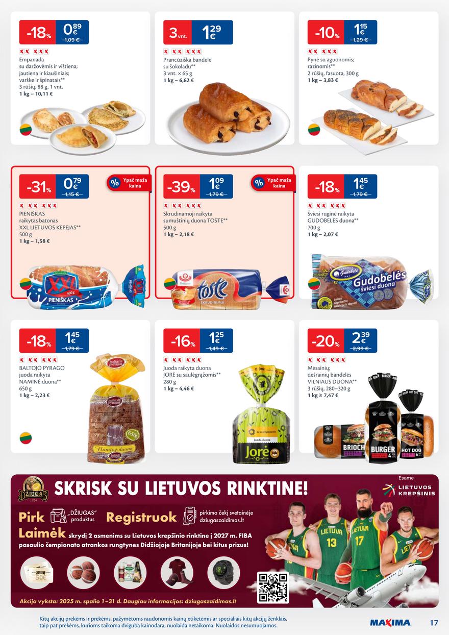 Maxima leidinukas akcijos nuo 
  2025-10-14 iki 
  2025-10-20 | Leidinukas.lt puslapis 17