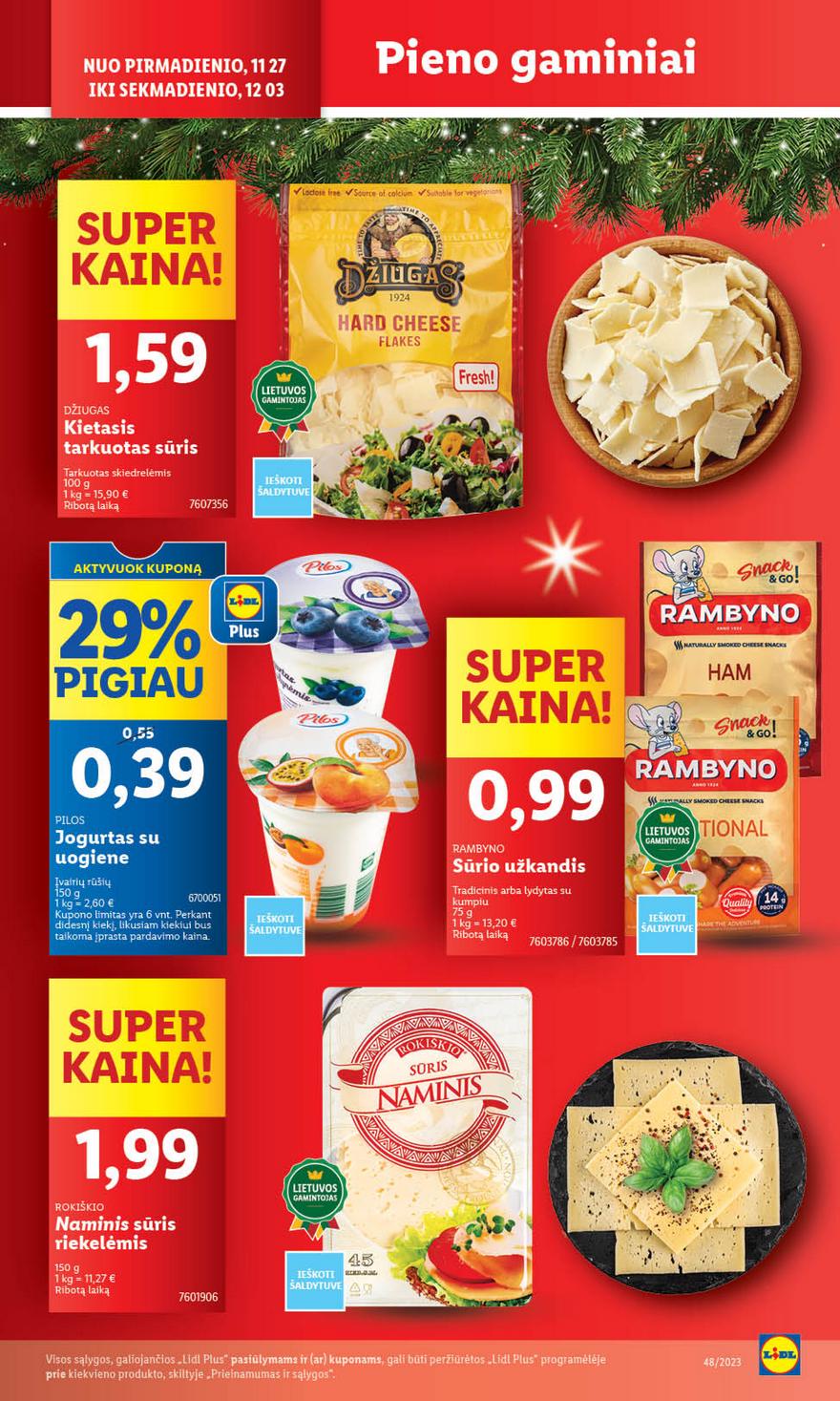 Lidl pasiūlymai akcijos nuo 
  2023-11-27 iki 
  2023-12-03 | Leidinukas.lt puslapis 14