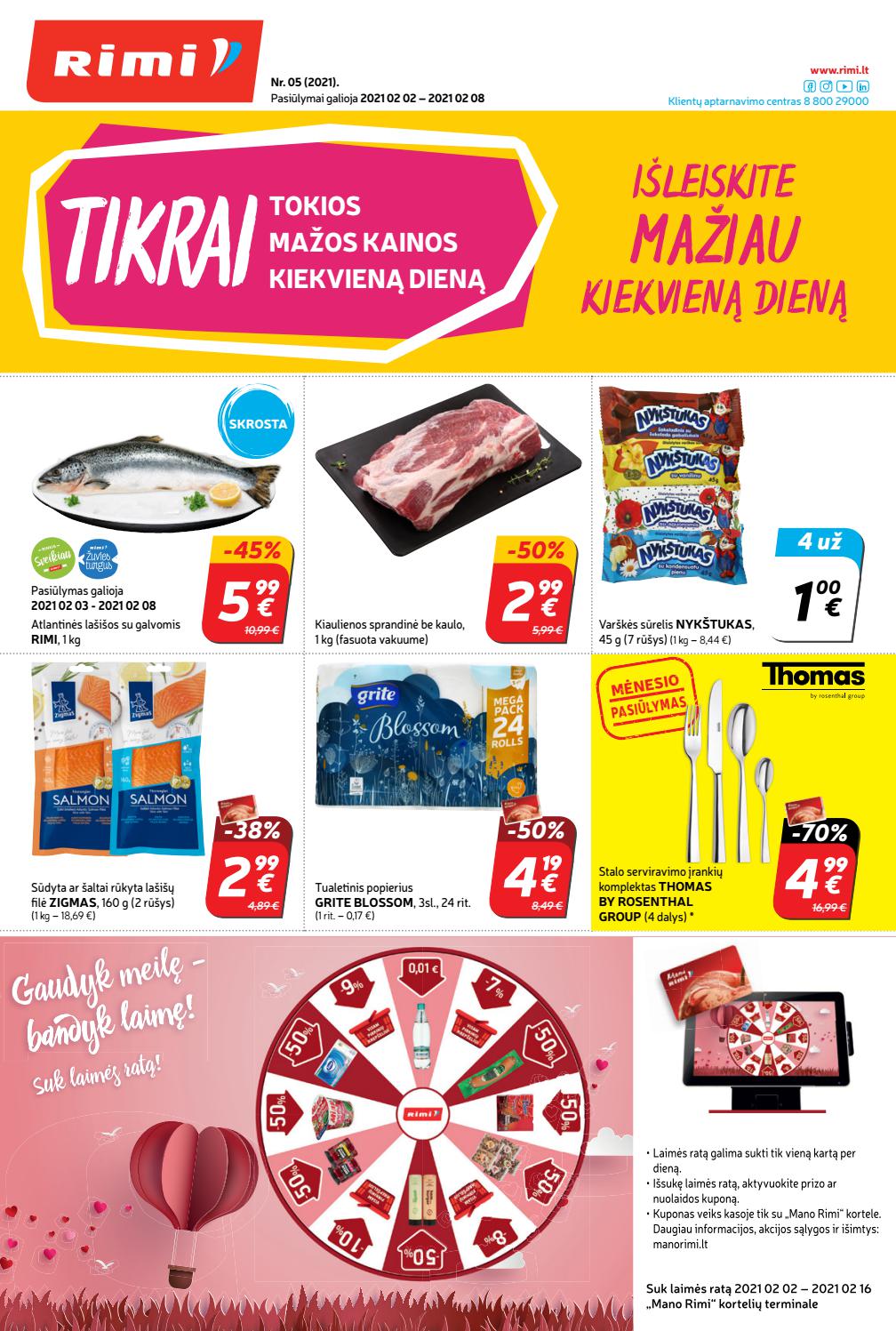 Rimi savaitinis leidinys akcijos nuo 
  2021-02-02 iki 
  2021-02-08 | Leidinukas.lt puslapis 1
