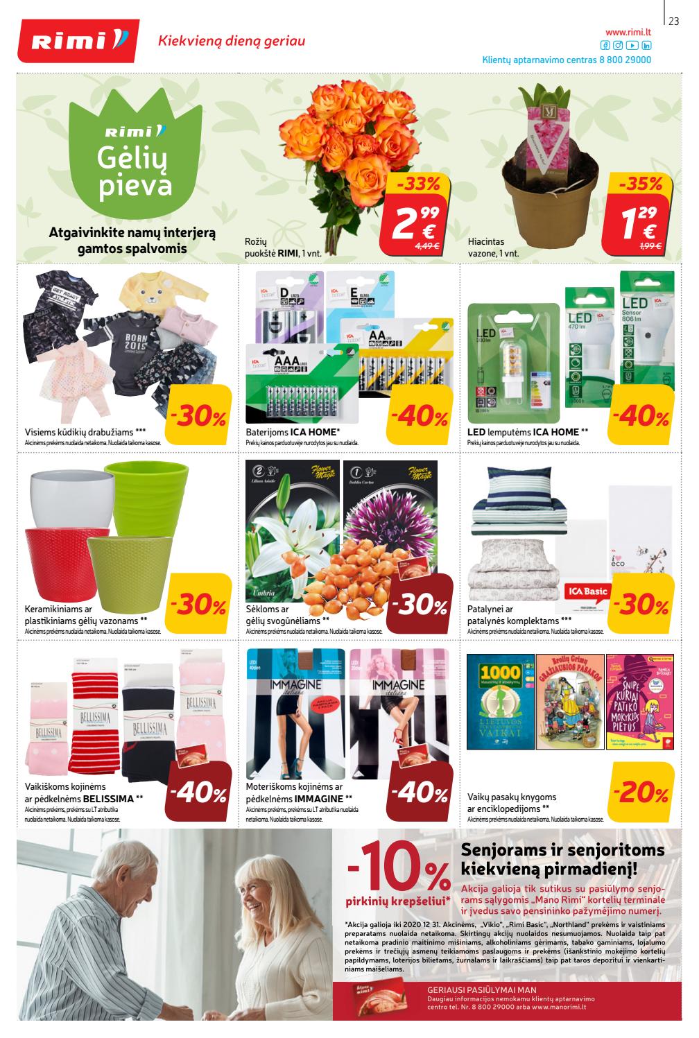 Rimi savaitinis leidinys akcijos nuo 
  2020-01-28 iki 
  2020-02-03 | Leidinukas.lt puslapis 23