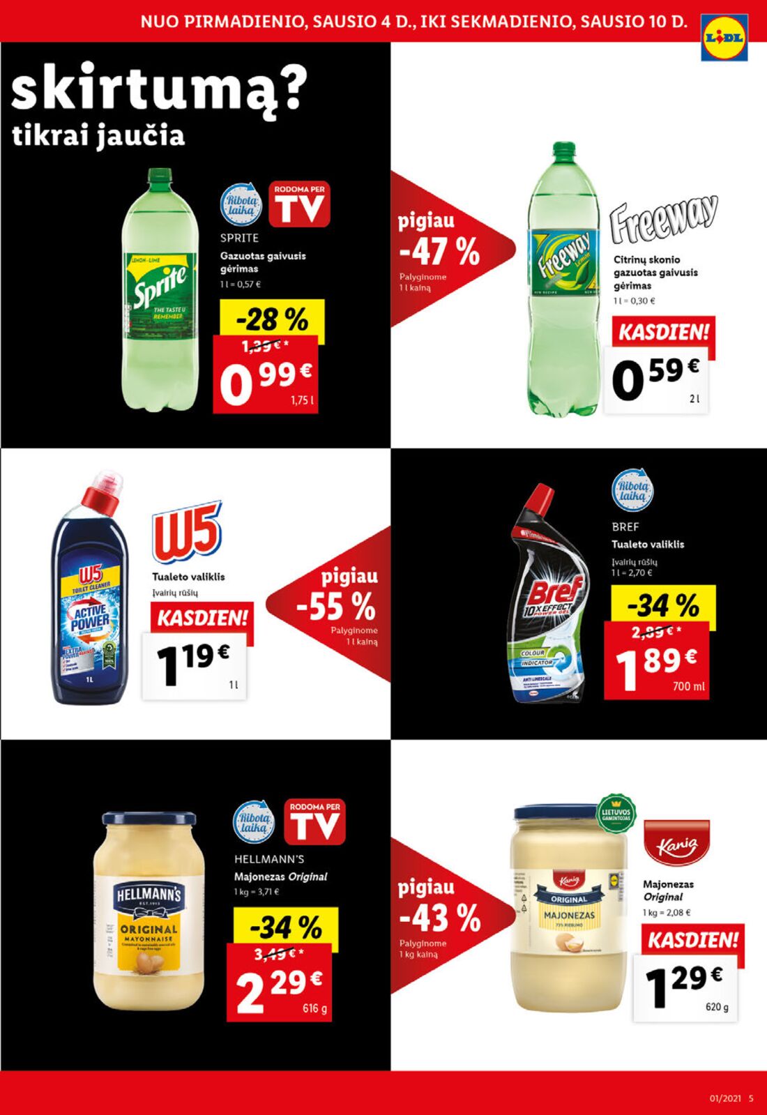 Lidl savaitinis leidinys akcijos nuo 
  2021-01-04 iki 
  2021-01-10 | Leidinukas.lt puslapis 5