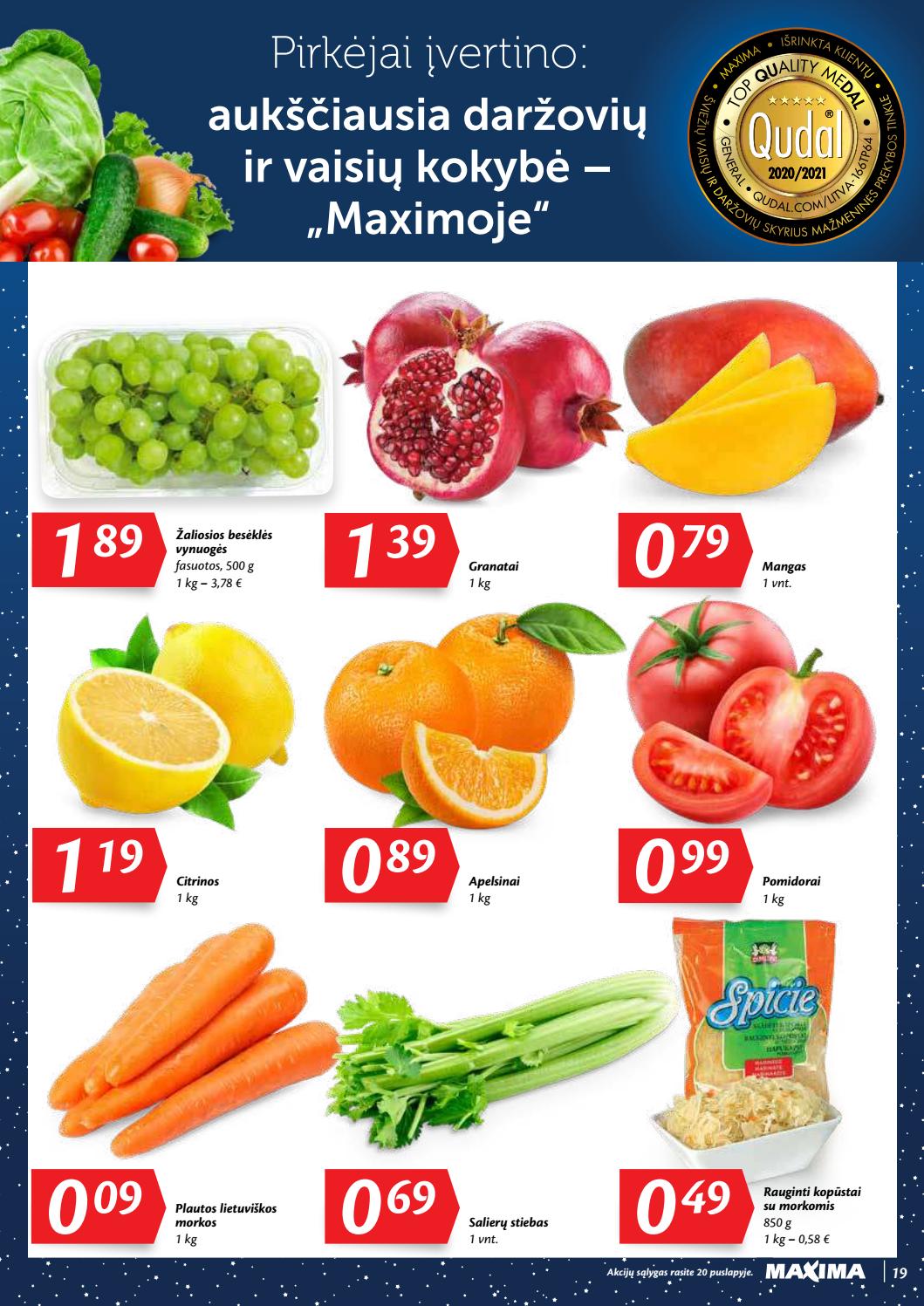 Maxima kaininis leidinys akcijos nuo 
  2020-12-29 iki 
  2021-01-04 | Leidinukas.lt puslapis 19