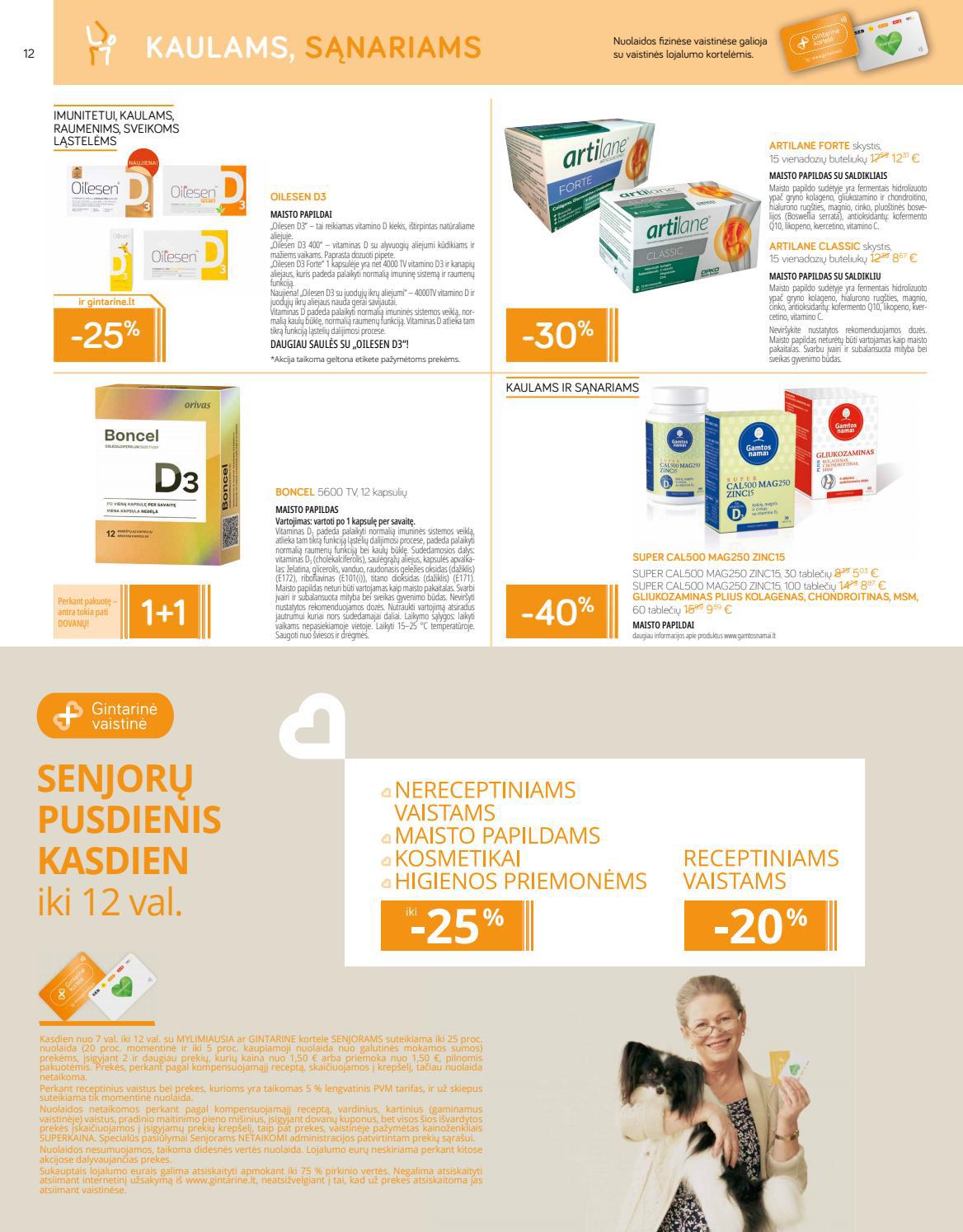 Gintarinė vaistinė leidinys akcijos nuo 
  2021-11-01 iki 
  2021-11-30 | Leidinukas.lt puslapis 12