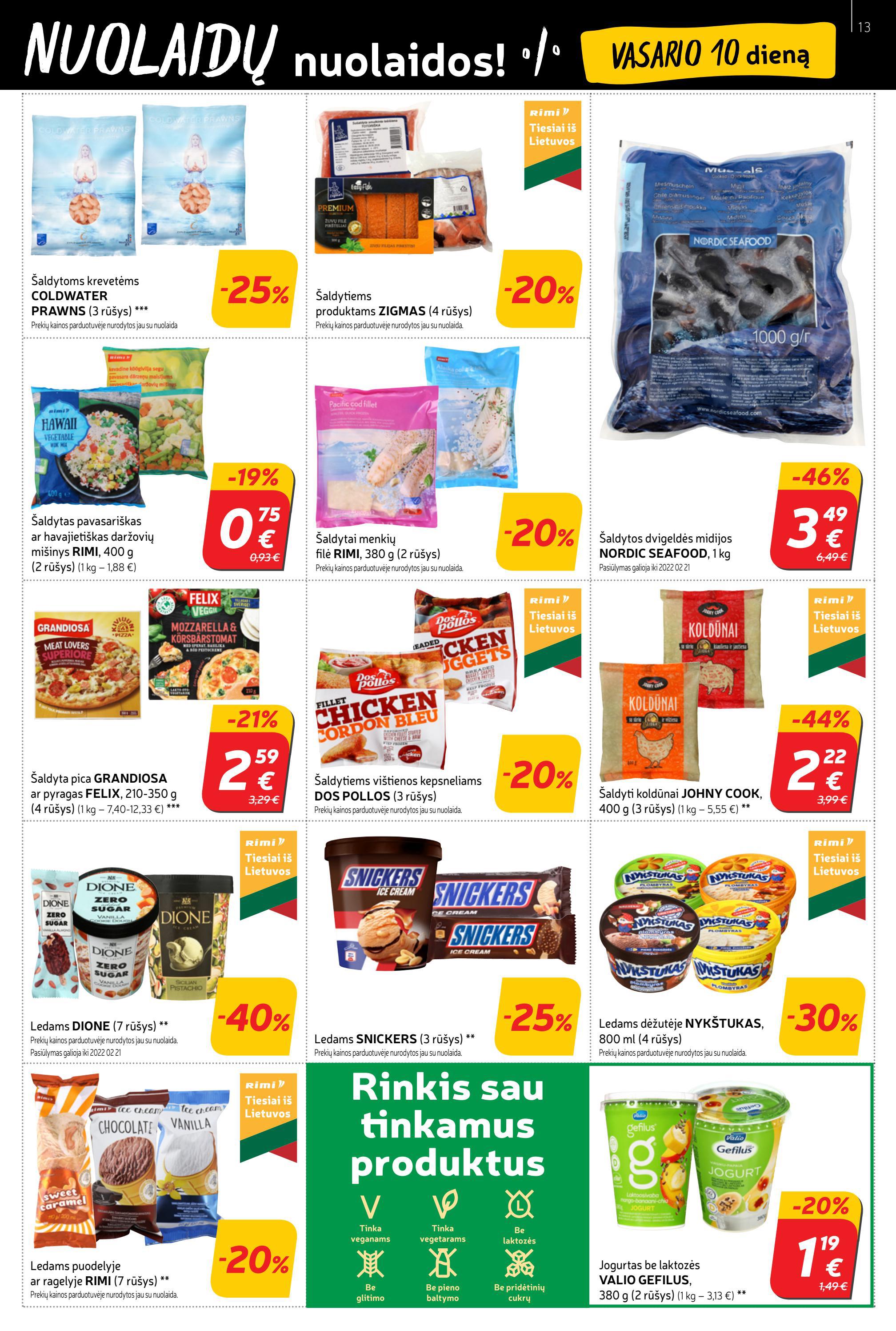 Rimi savaitinis leidinys akcijos nuo 
  2022-02-08 iki 
  2022-02-14 | Leidinukas.lt puslapis 13