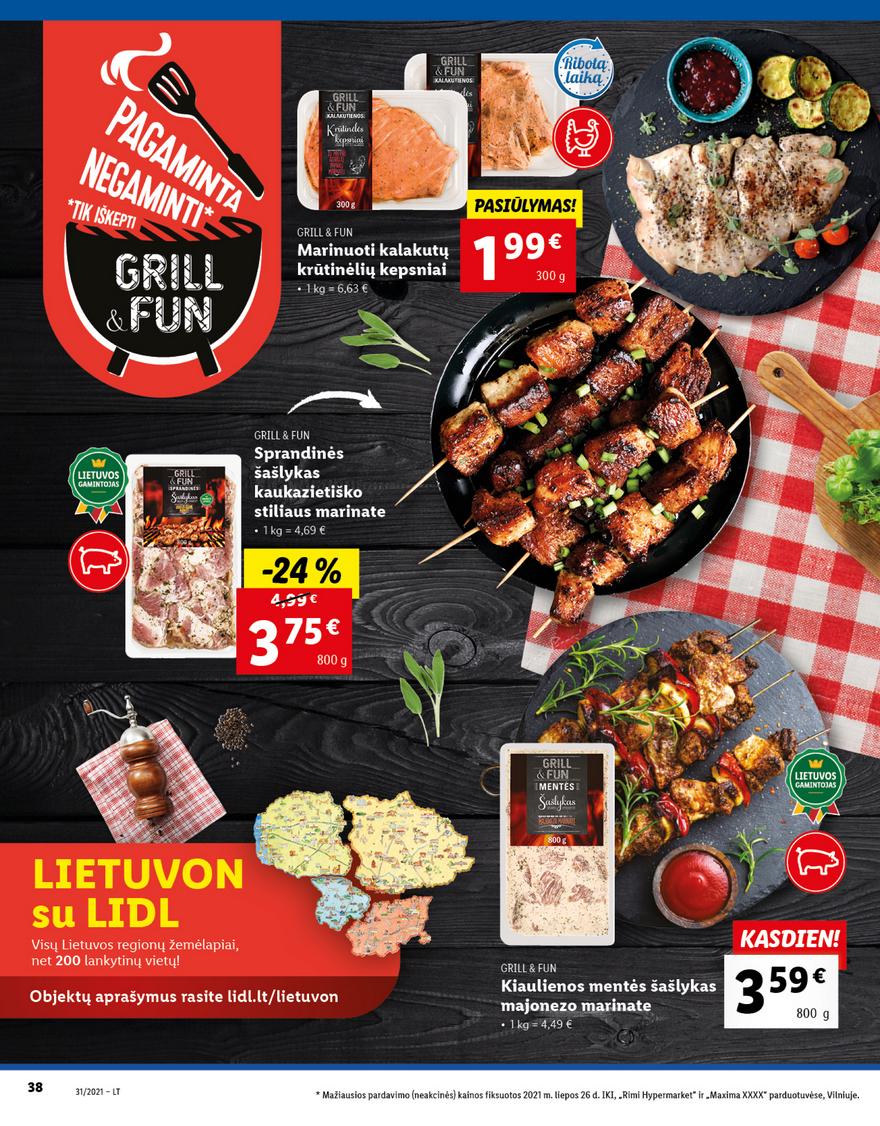 Lidl maisto prekių pasiūlymai akcijos nuo 
  2021-08-02 iki 
  2021-08-08 | Leidinukas.lt puslapis 38