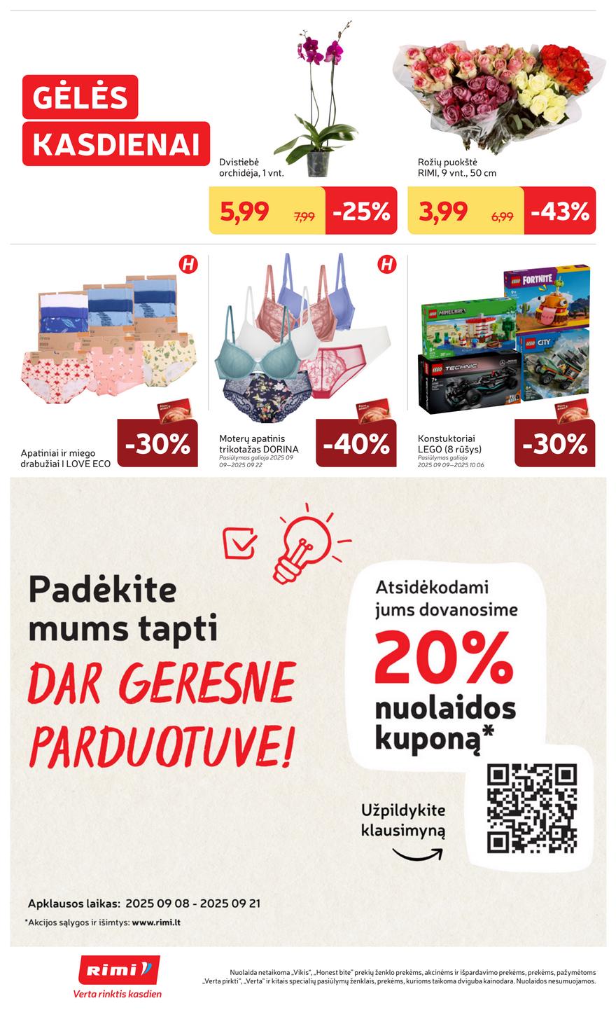 Rimi savaitinis leidinys 38 akcijos nuo
2025-09-16 iki
2025-09-22 | Leidinukas.lt puslapis 34