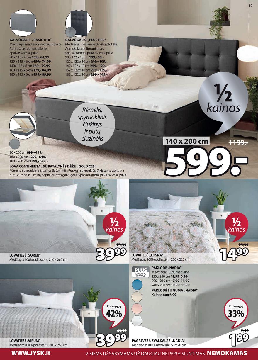 Jysk leidinys akcijos nuo 
  2021-06-22 iki 
  2021-07-05 | Leidinukas.lt puslapis 19