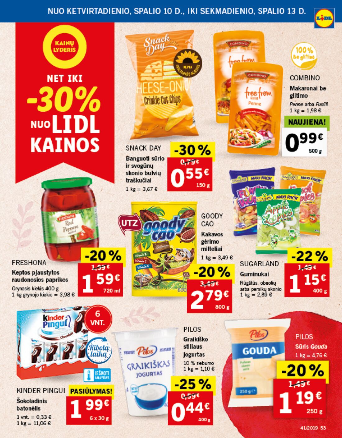 Lidl savaitinis leidinys akcijos nuo 
  2019-10-07 iki 
  2019-10-13 | Leidinukas.lt puslapis 53