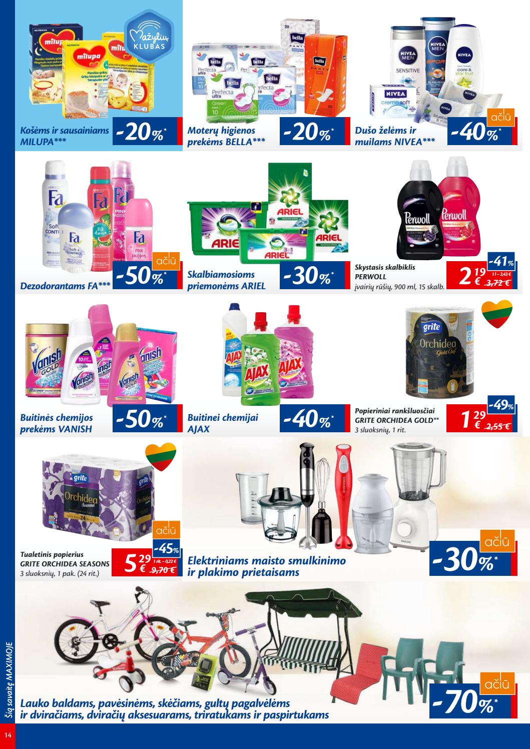 Maxima kaininis leidinys akcijos nuo 
  2019-08-06 iki 
  2019-08-12 | Leidinukas.lt puslapis 14