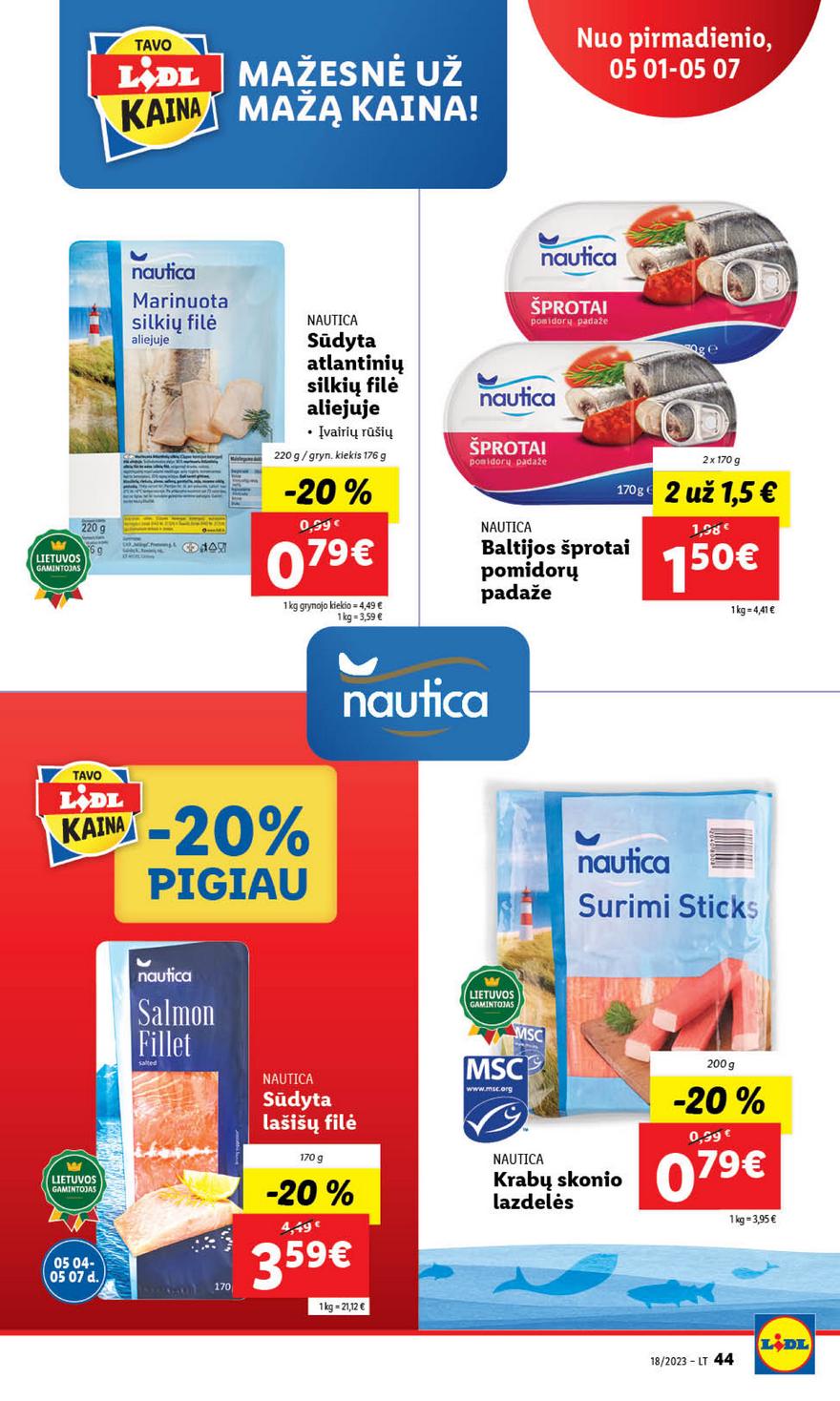 Lidl pasiūlymai akcijos nuo 
  2023-05-01 iki 
  2023-05-07 | Leidinukas.lt puslapis 44